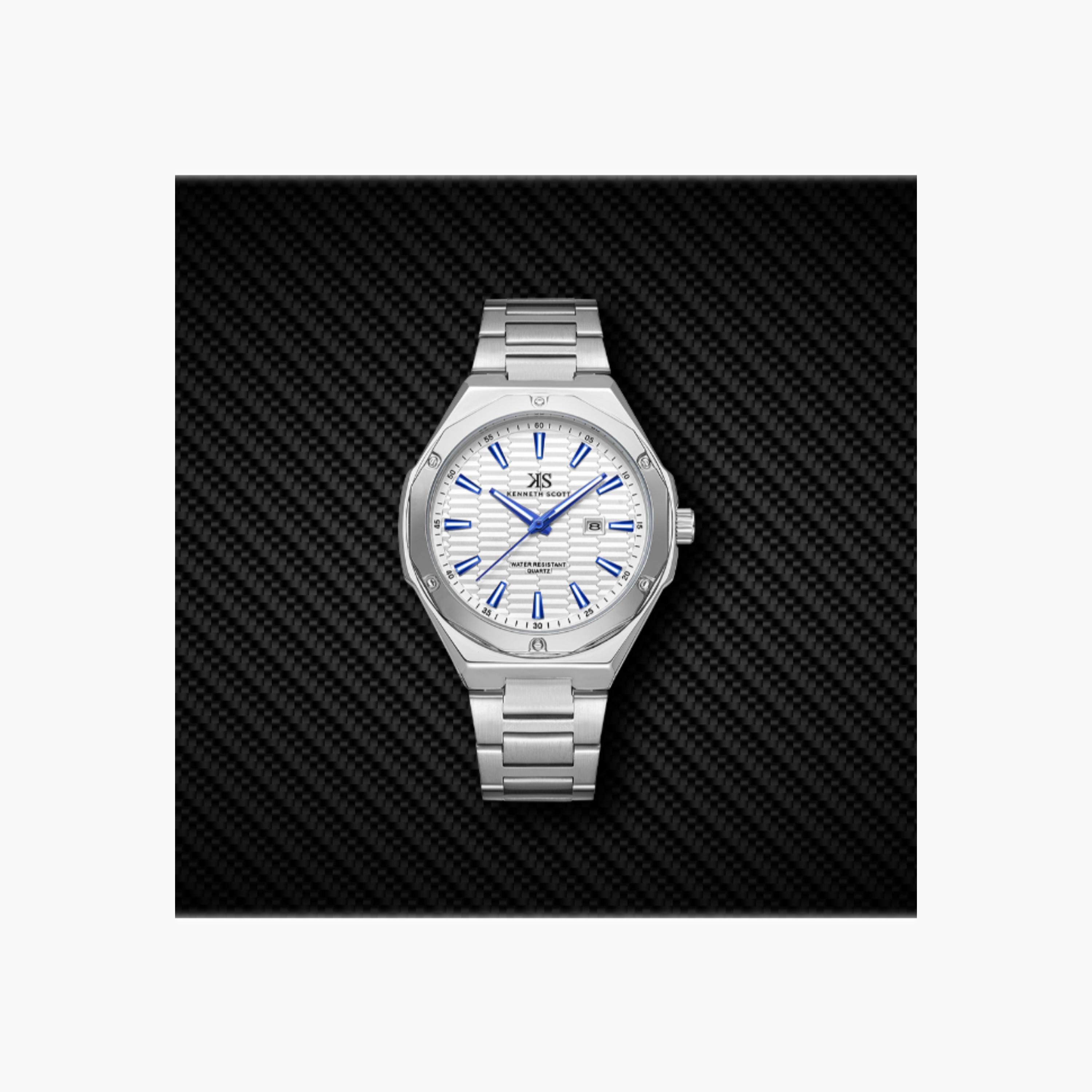 Kenneth Scott Men's Analog White Dial Watch-men-watchesandjewellery-watches-image-5