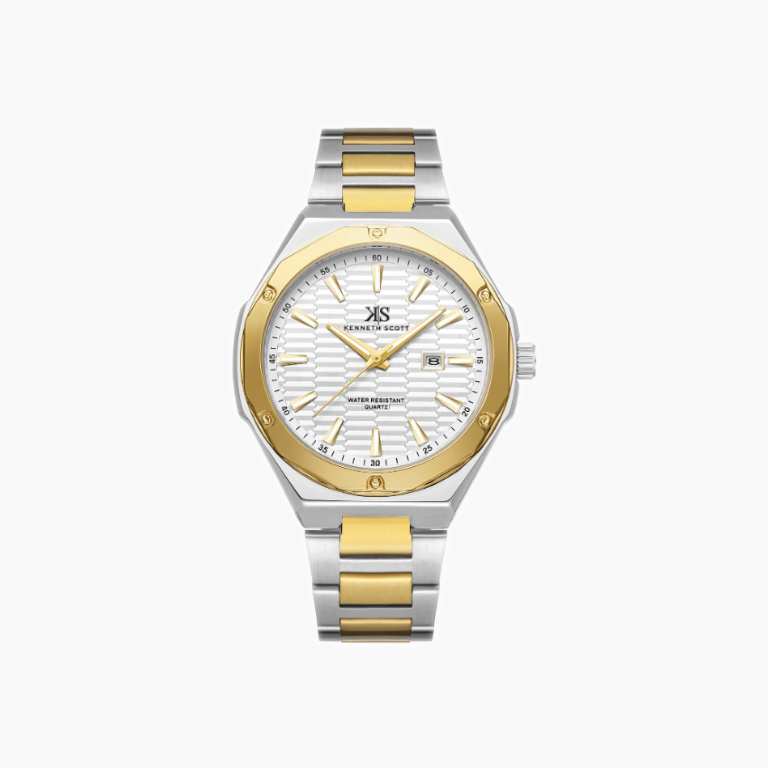 Kenneth Scott Men's Analog White Dial Watch-men-watchesandjewellery-watches-image-1