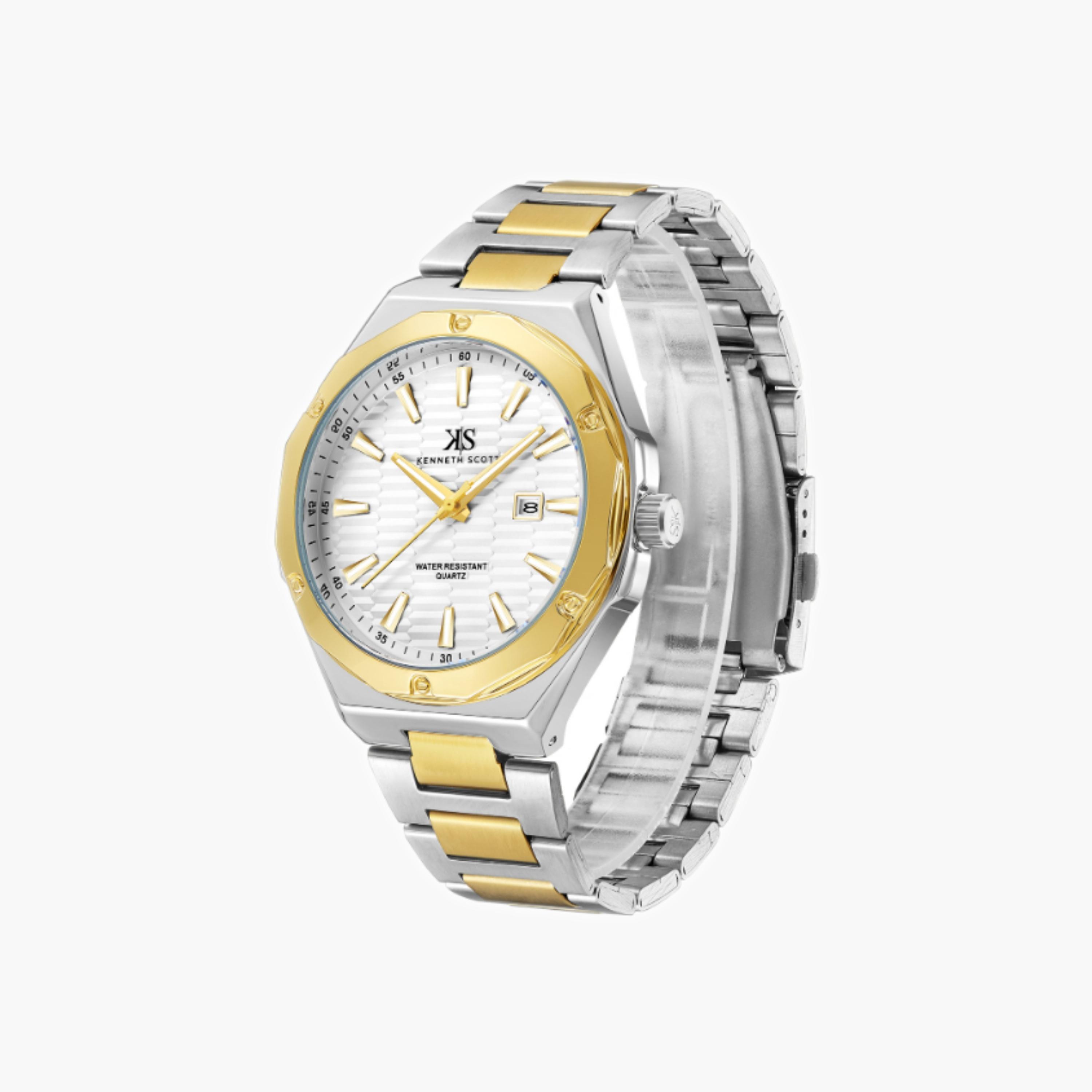 Kenneth Scott Men's Analog White Dial Watch-men-watchesandjewellery-watches-image-3