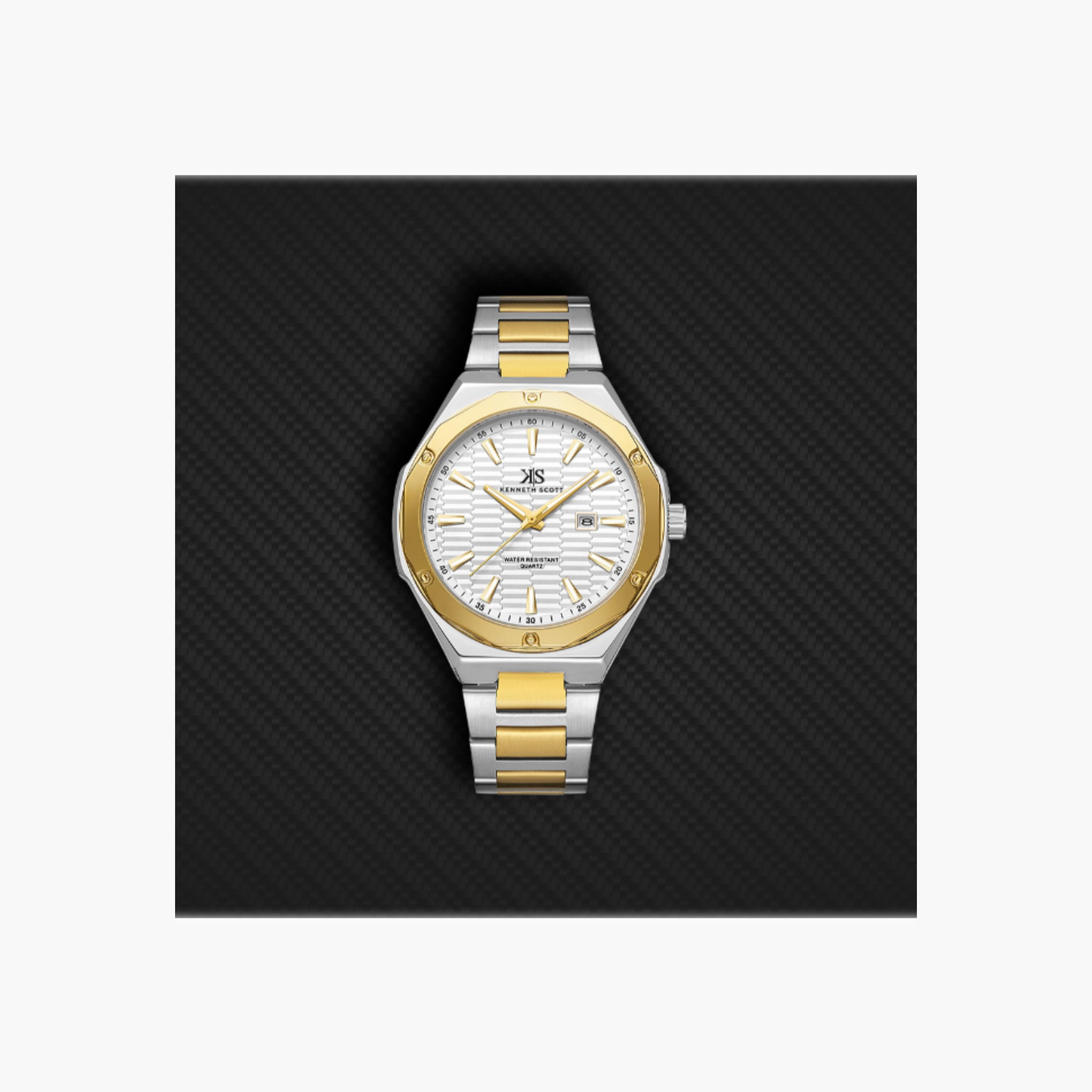 Kenneth Scott Men's Analog White Dial Watch-men-watchesandjewellery-watches-image-4
