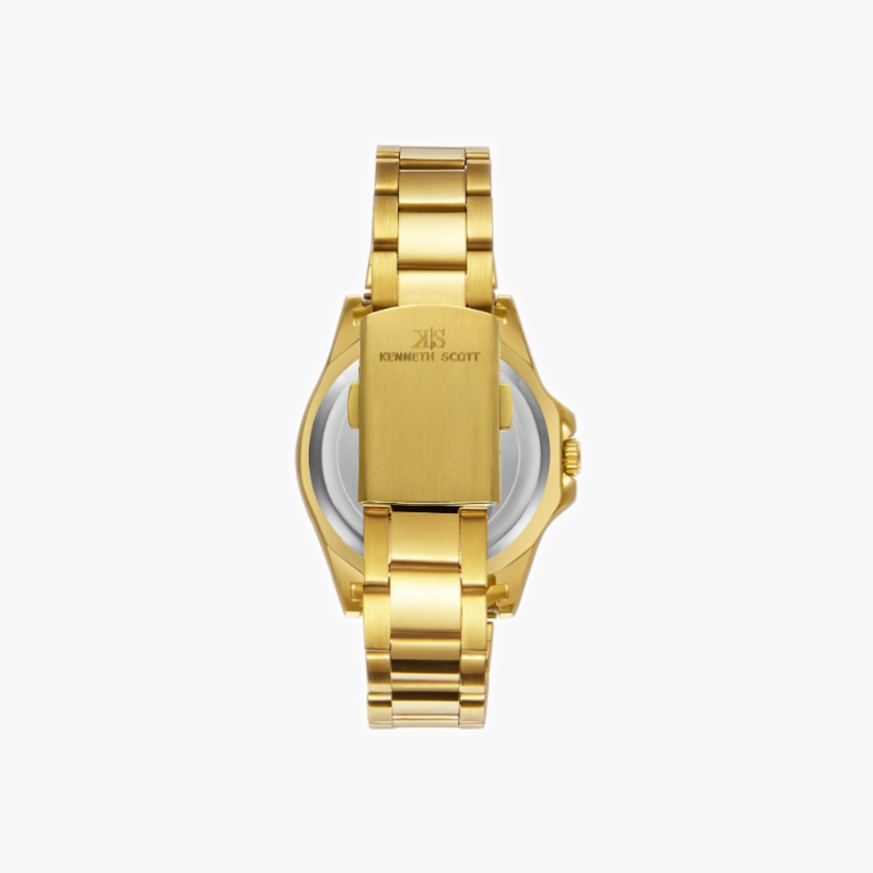 Kenneth Scott Men's Analog Champagne Dial Watch-men-watchesandjewellery-watches-image-3