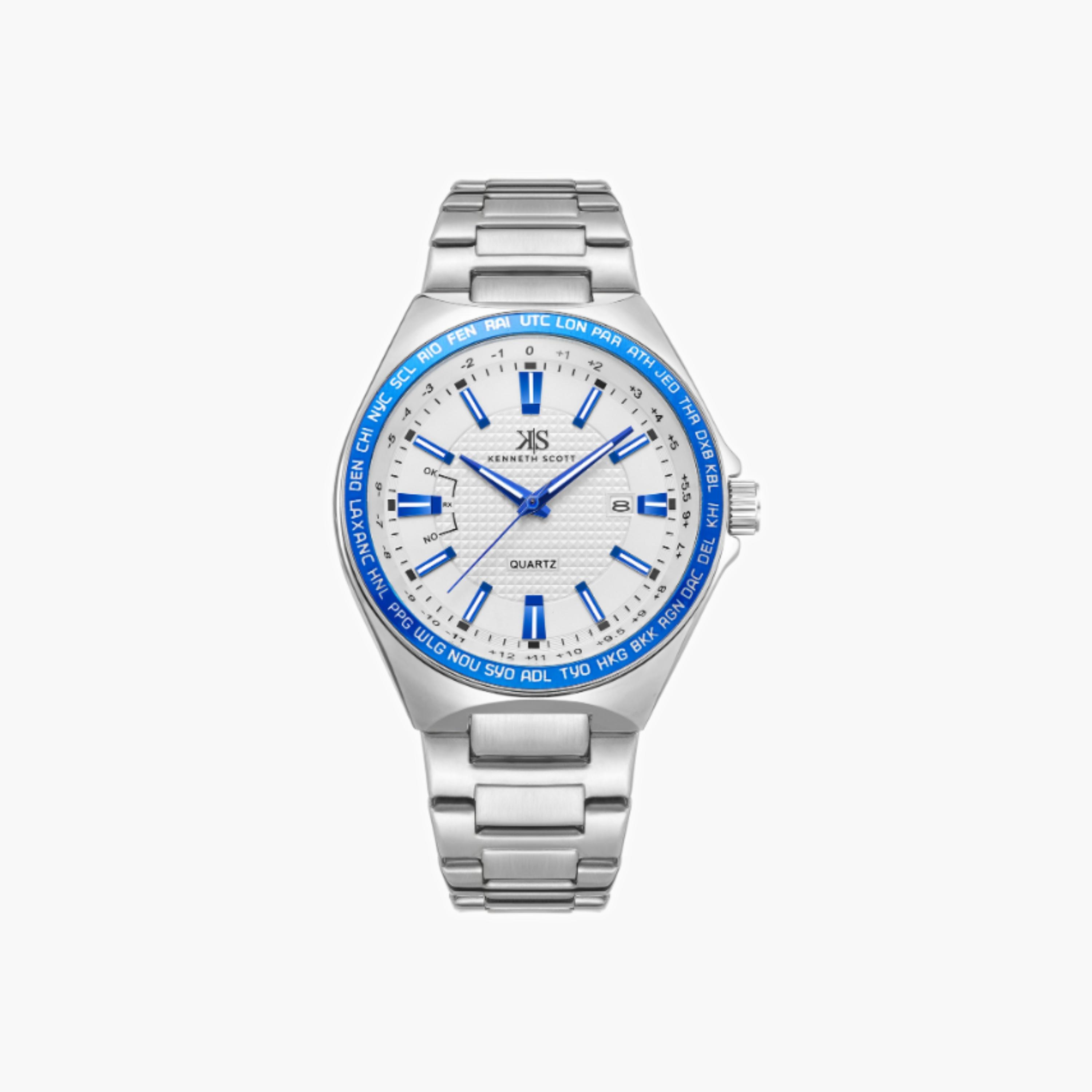 Kenneth Scott Men's Analog White Dial Watch-men-watchesandjewellery-watches-image-1