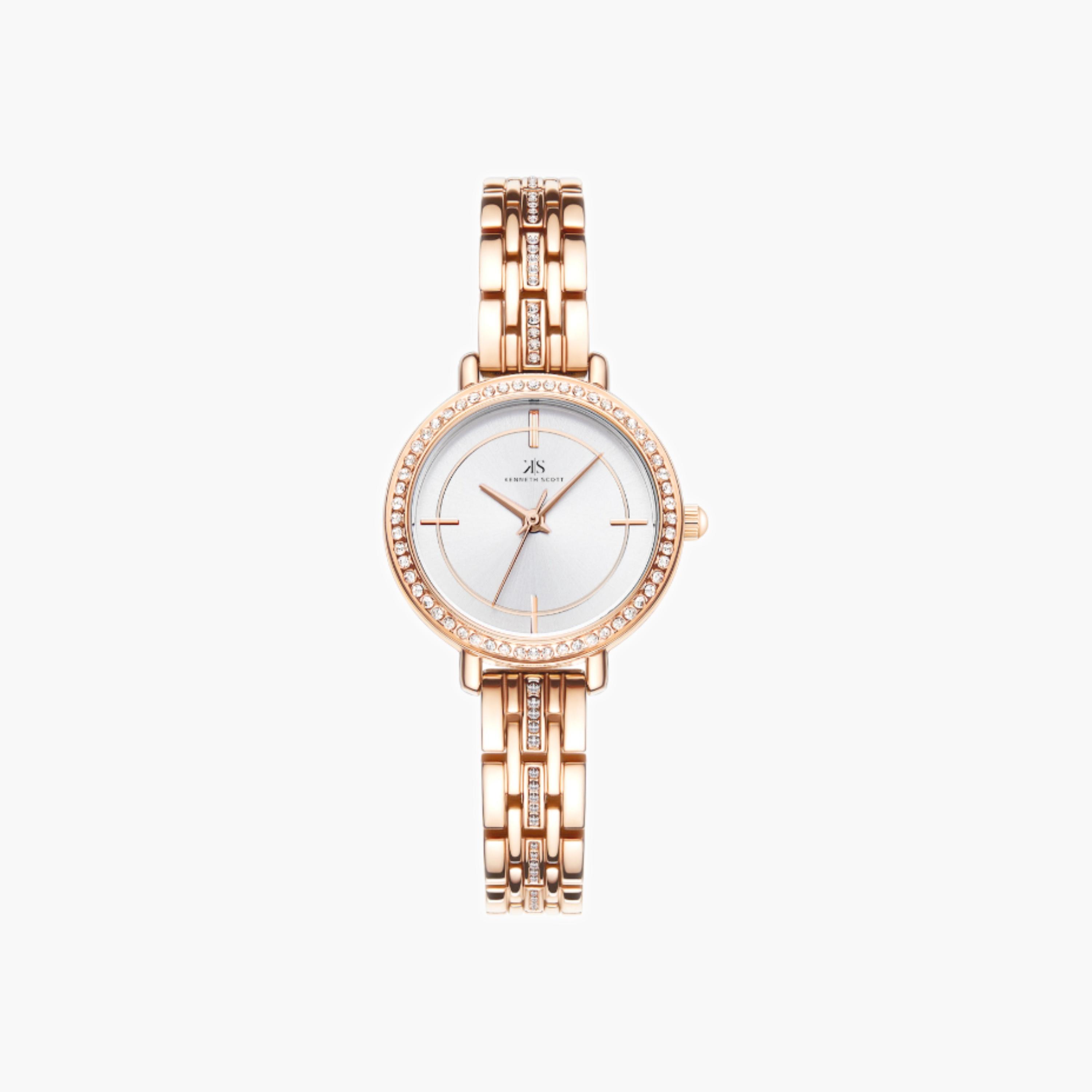 Kenneth Scott Women's Analog White Dial Watch-women-watchesandjewellery-watches-image-1