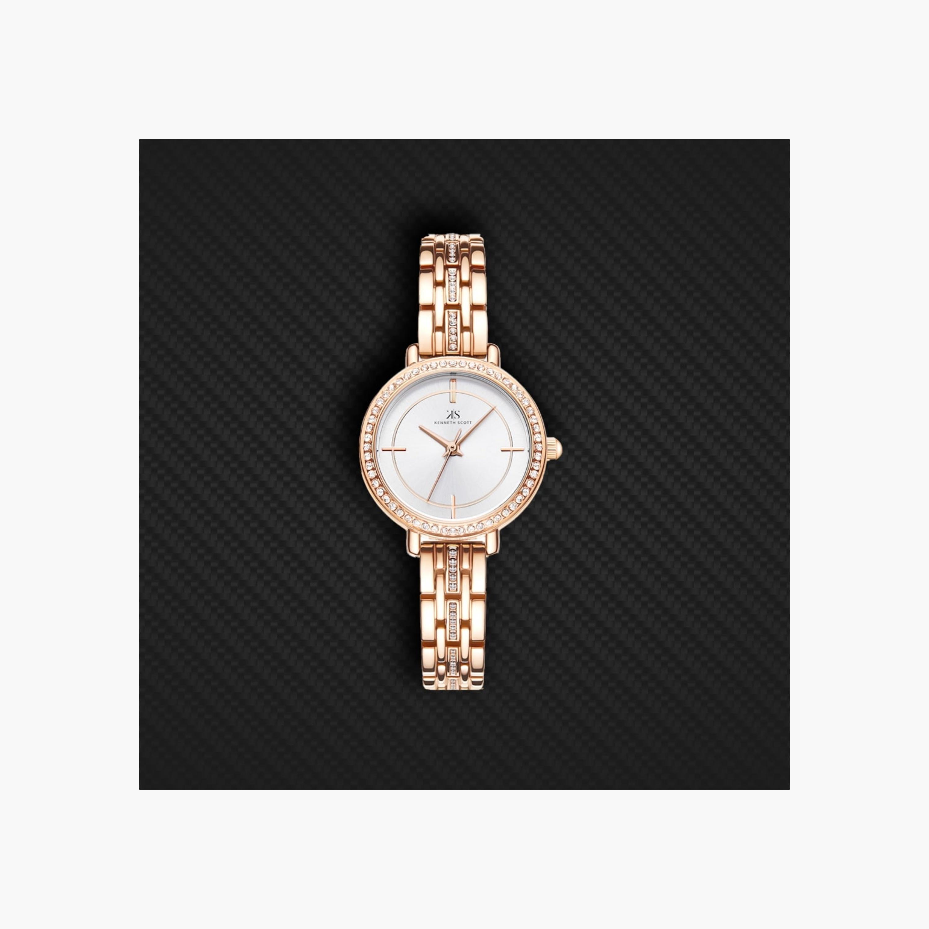 Kenneth Scott Women's Analog White Dial Watch-women-watchesandjewellery-watches-image-2