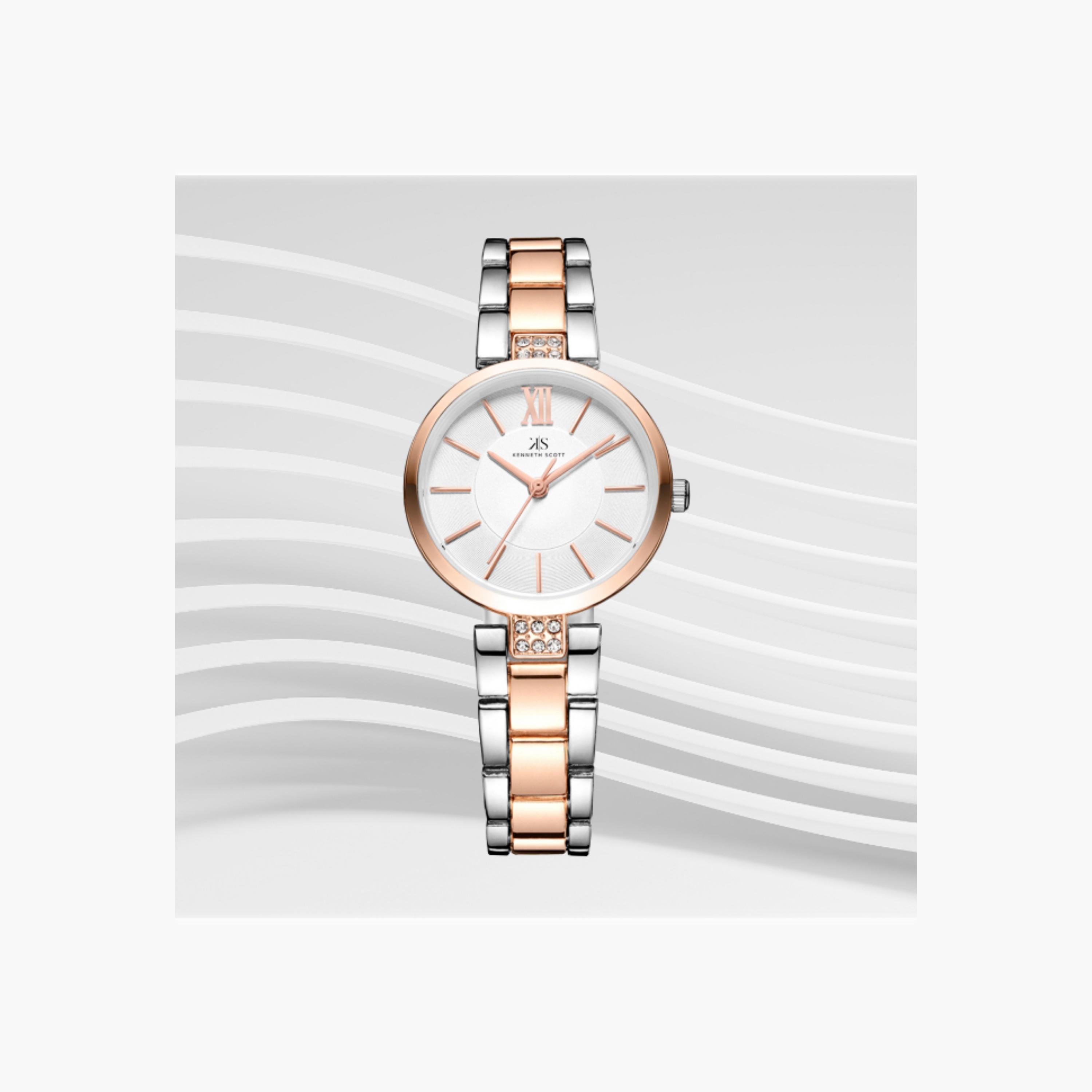 Kenneth Scott Women's Analog White Dial Watch-women-watchesandjewellery-watches-image-4