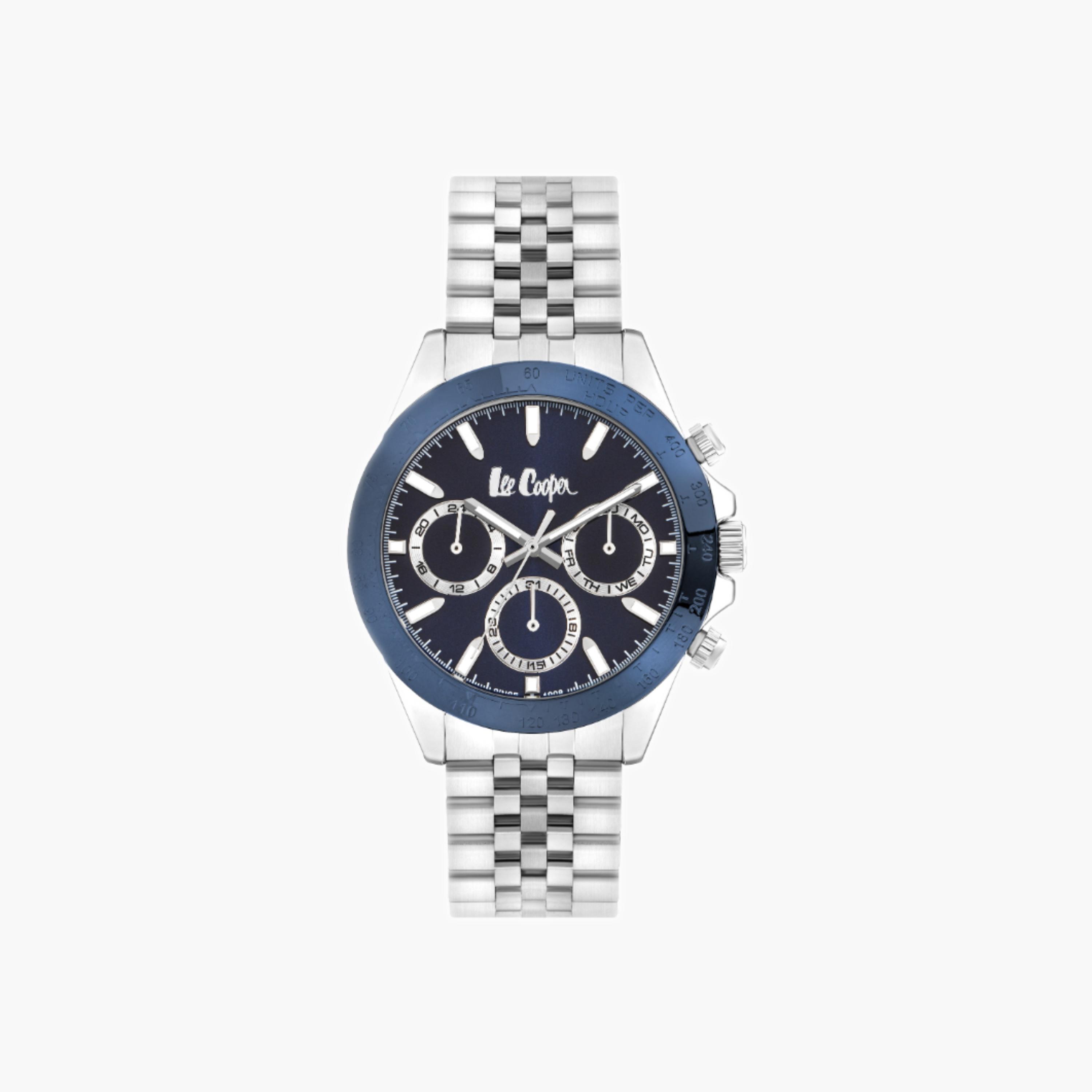 Lee Cooper Men's Multi Function Dark Blue Dial Watch-men-watchesandjewellery-watches-image-1