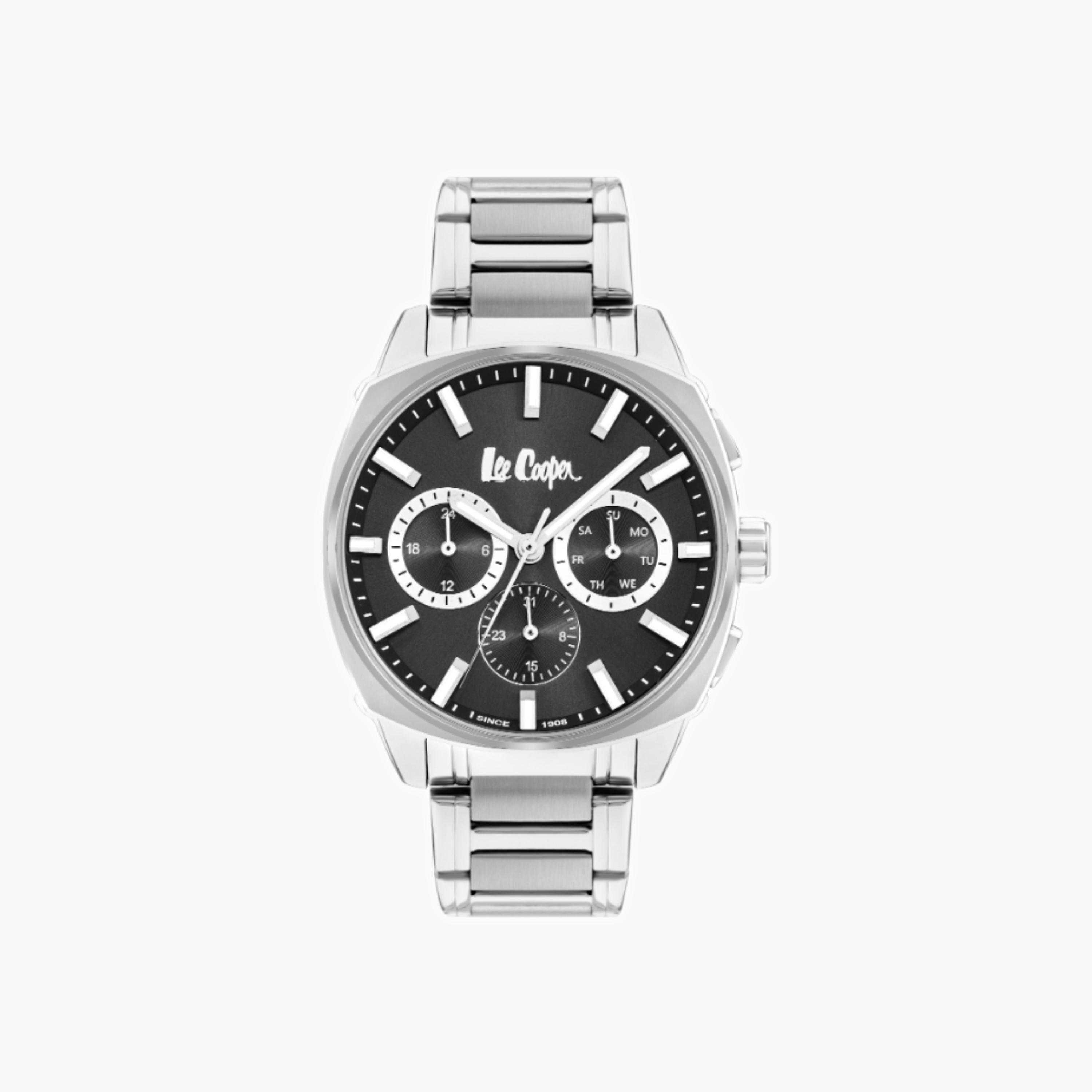 Lee Cooper Men's Multi Function Black Dial Watch-men-watchesandjewellery-watches-image-1