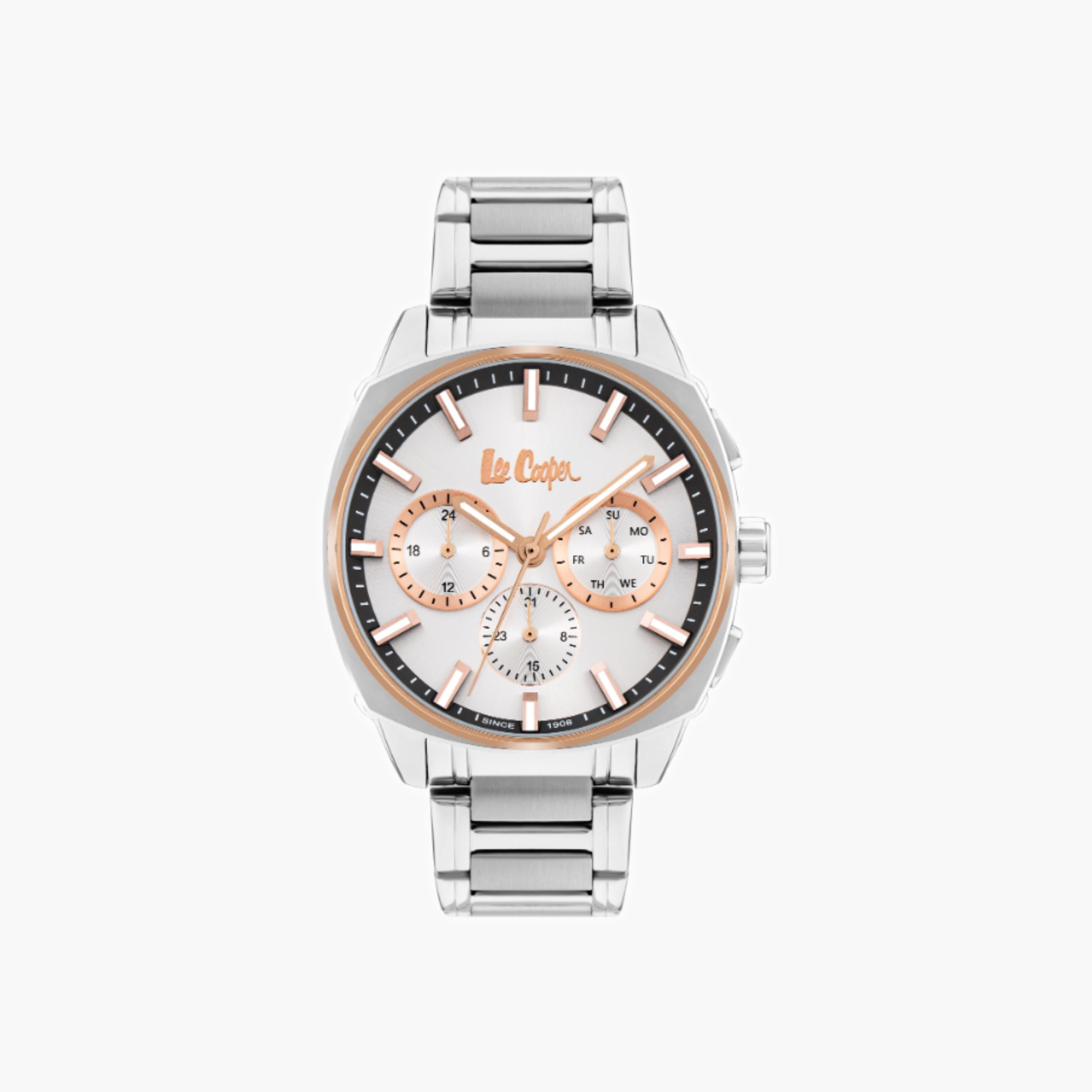 Lee Cooper Men's Multi Function Silver Dial Watch-men-watchesandjewellery-watches-image-1