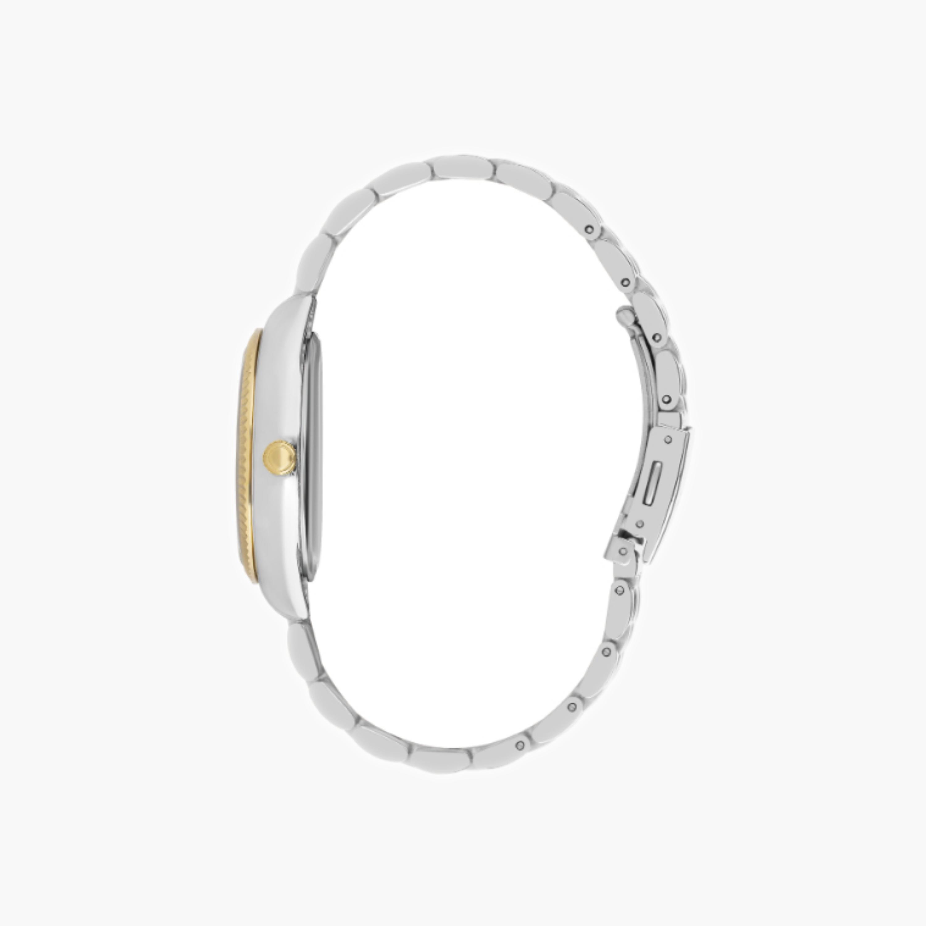 ساعة لي كوبر النسائية متعددة الوظائف ذات مينا فضي-men-watchesandjewellery-watches-image-2