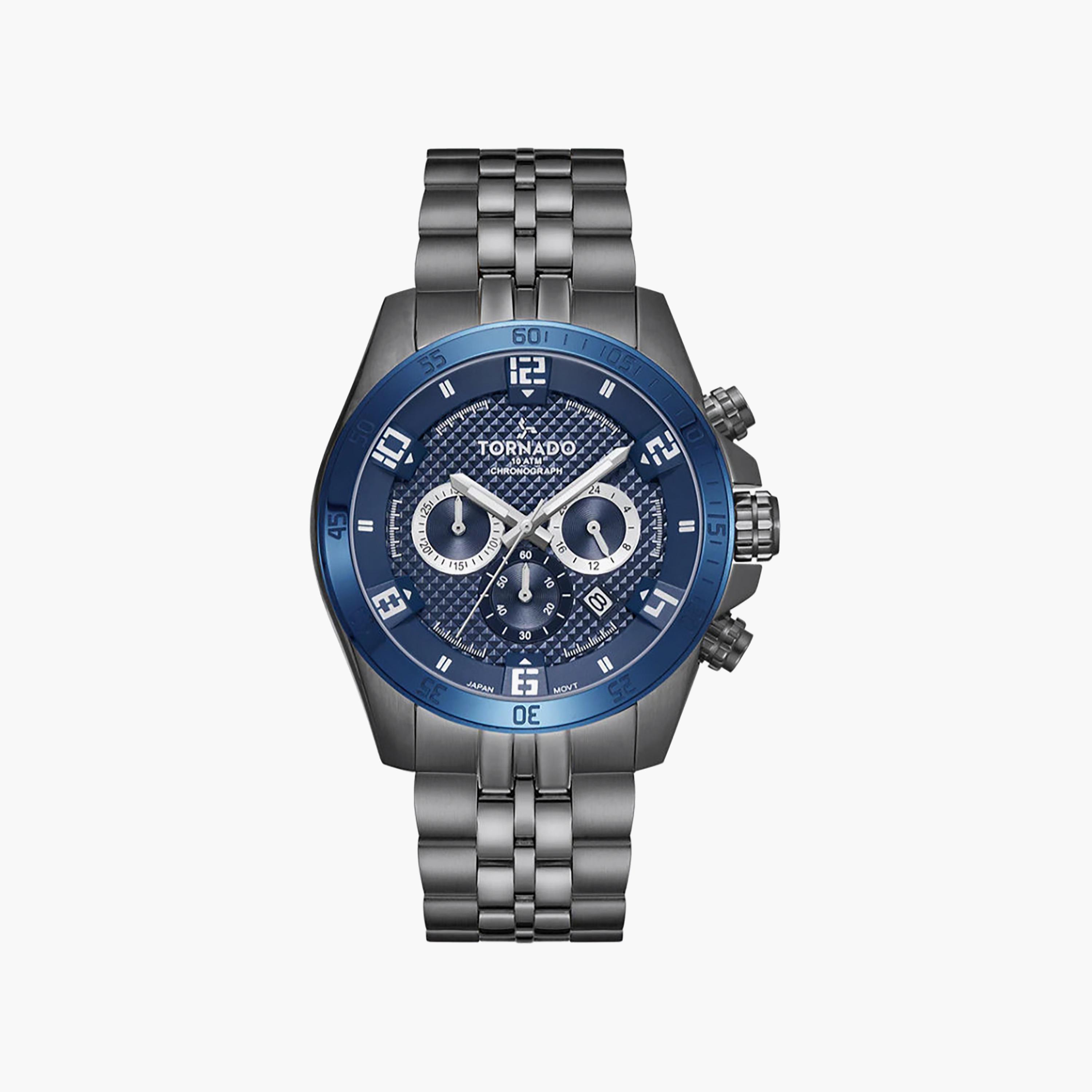Tornado Men's 46MM Grey Chronograph Stainless Steel Watch | T3149B-XBXL-men-watchesandjewellery-watches-image-1
