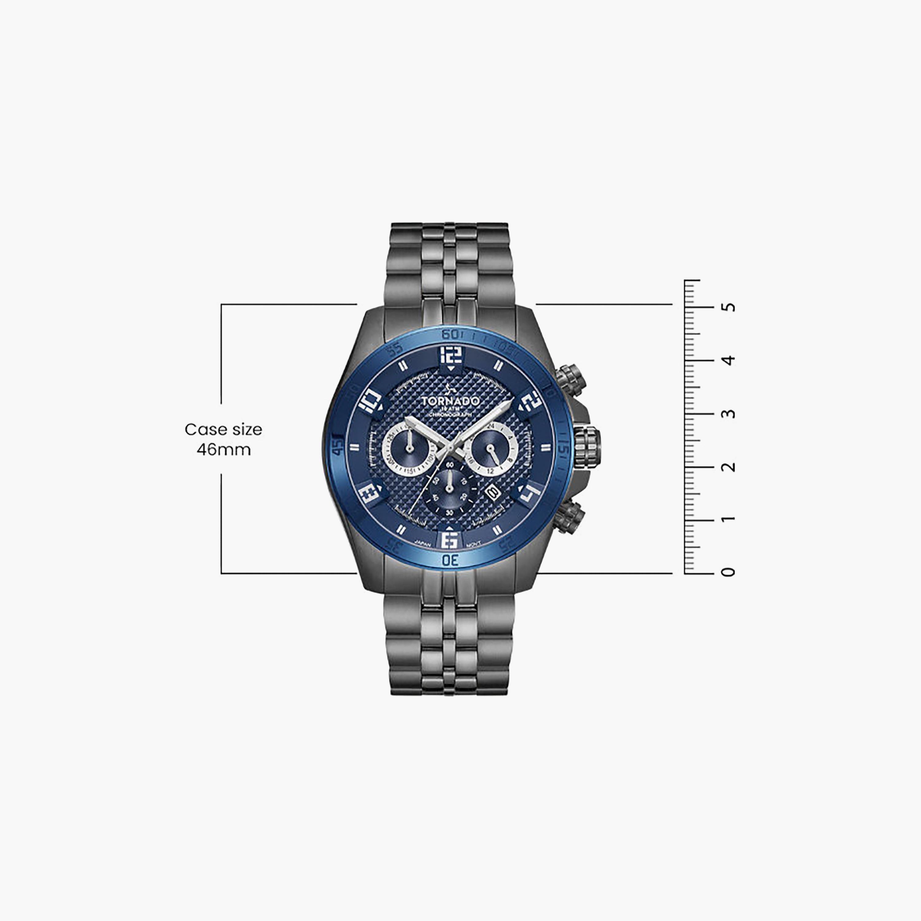 Tornado Men's 46MM Grey Chronograph Stainless Steel Watch | T3149B-XBXL-men-watchesandjewellery-watches-image-6