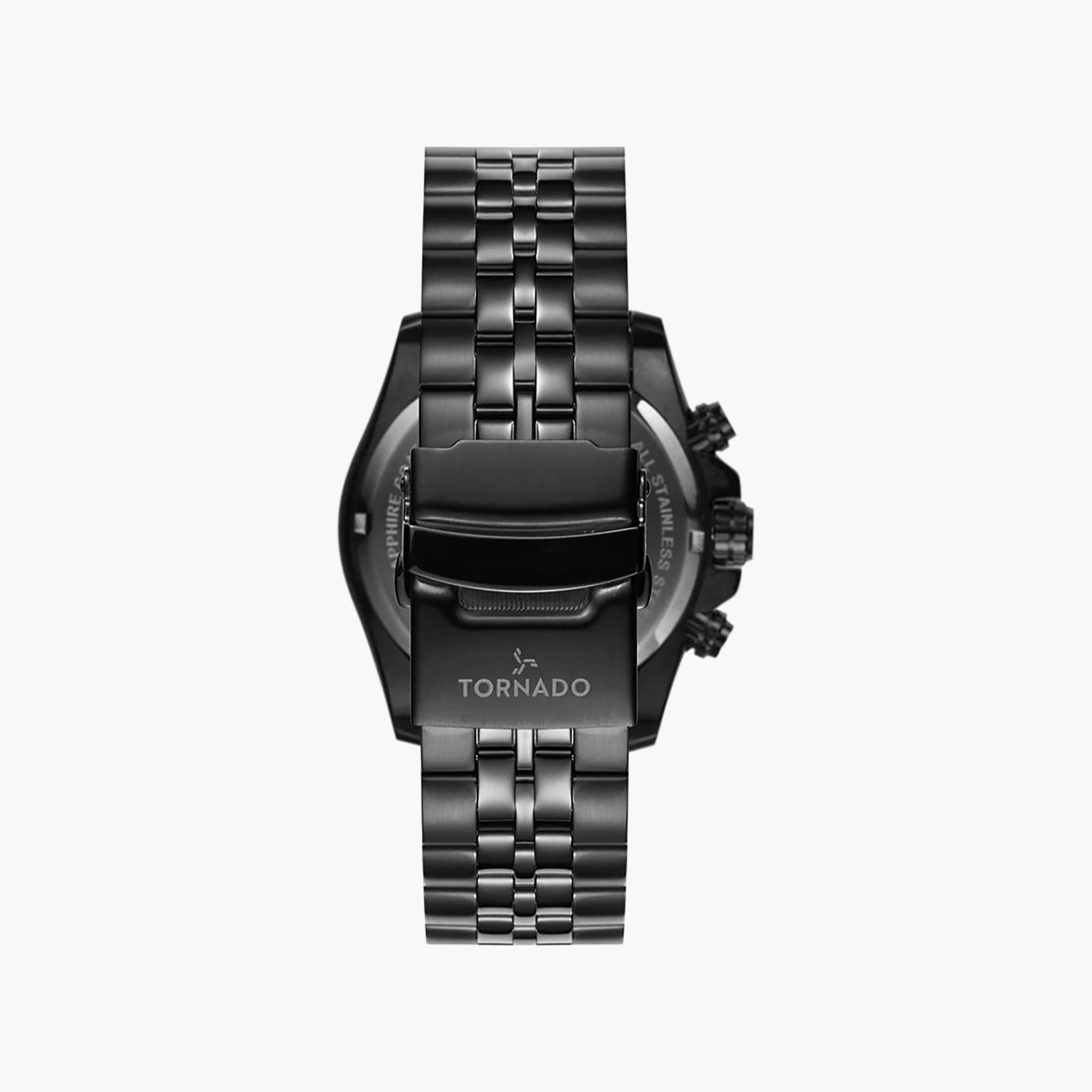 Tornado Men's 46MM Black Chronograph Stainless Steel Watch | T3149B-BBBJ-men-watchesandjewellery-watches-image-3