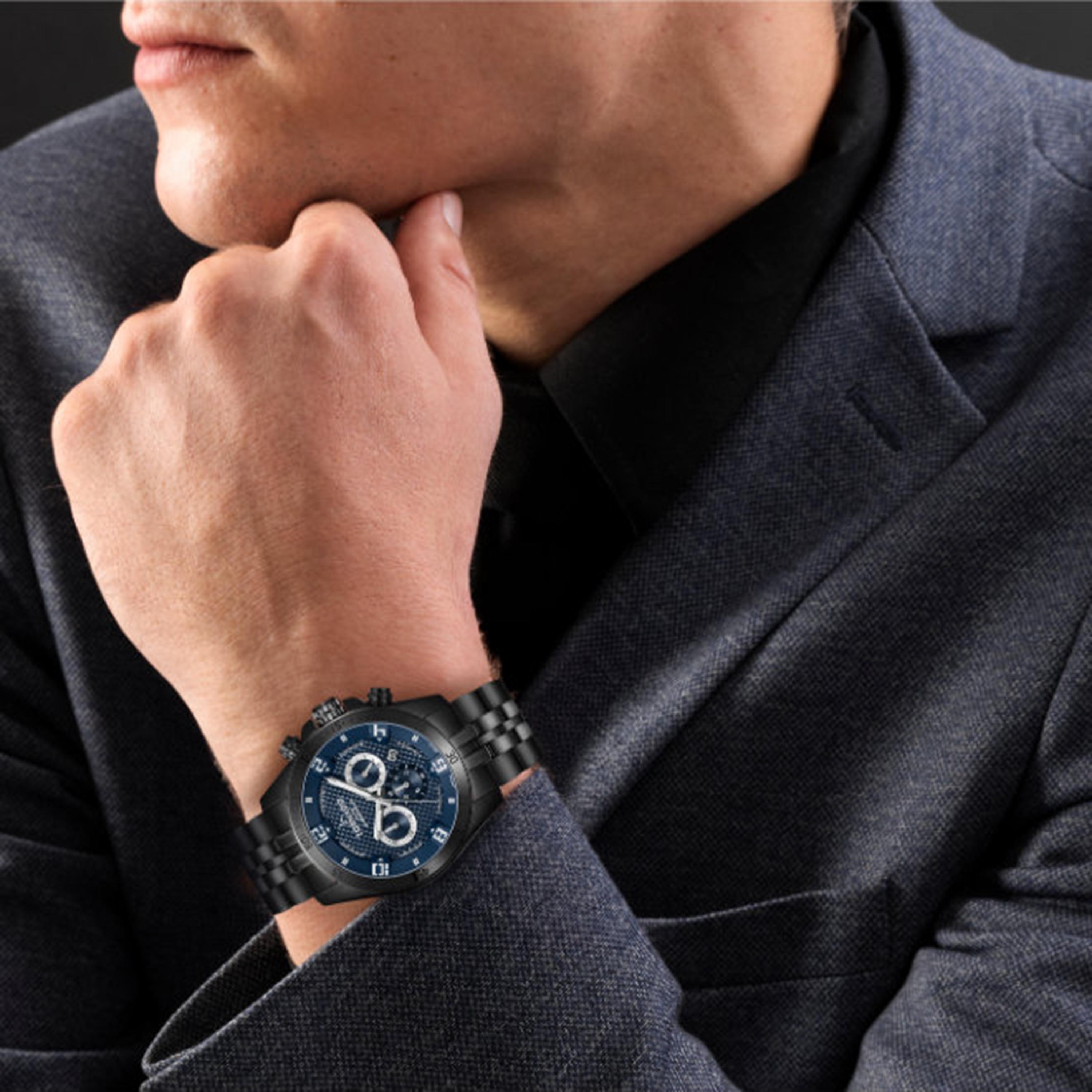 Tornado Men's 46MM Black Chronograph Stainless Steel Watch | T3149B-BBBJ-men-watchesandjewellery-watches-image-8