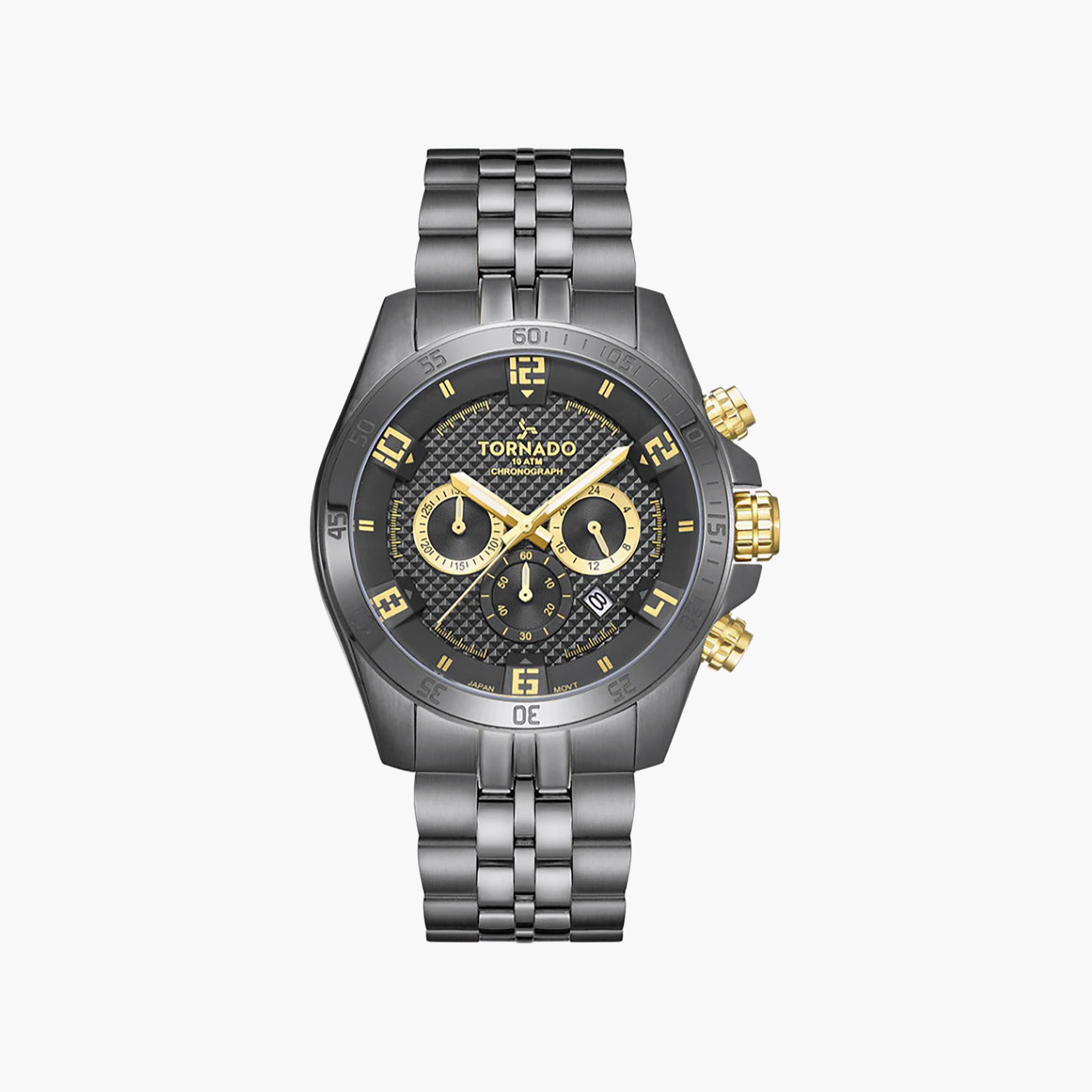 Tornado Men's 46MM Grey Chronograph Stainless Steel Watch | T3149B-XBXBG-men-watchesandjewellery-watches-image-1
