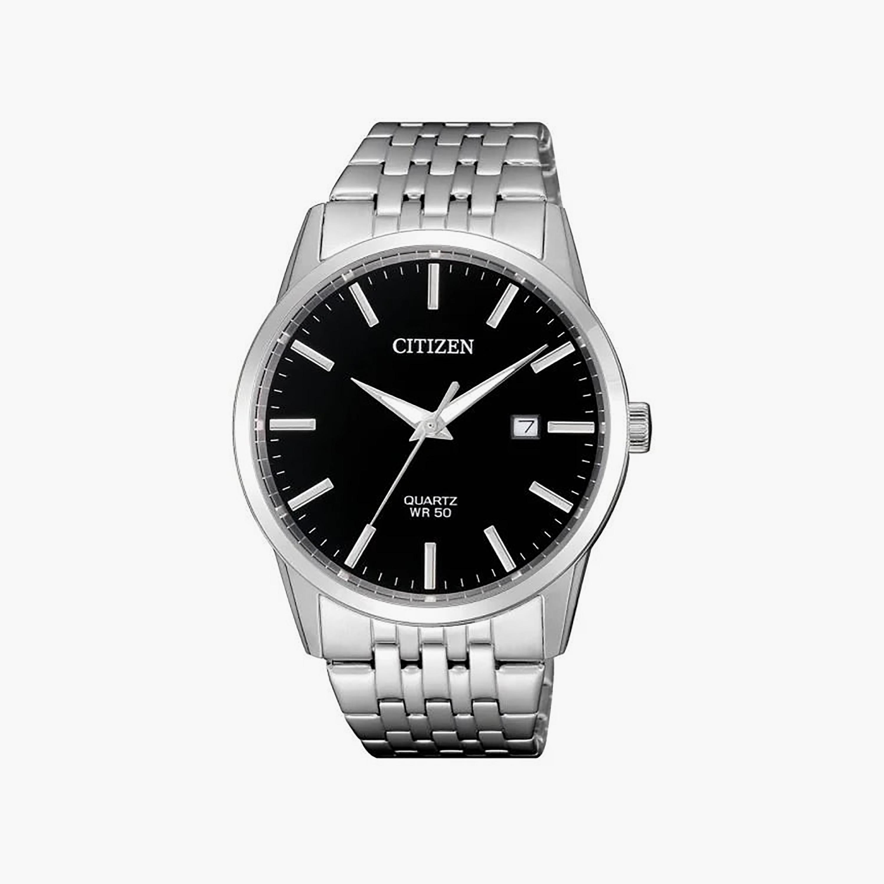 Citizen Men's 39MM Black Analog Stainless Steel Watch | BI5000-87E-men-watchesandjewellery-watches-image-1