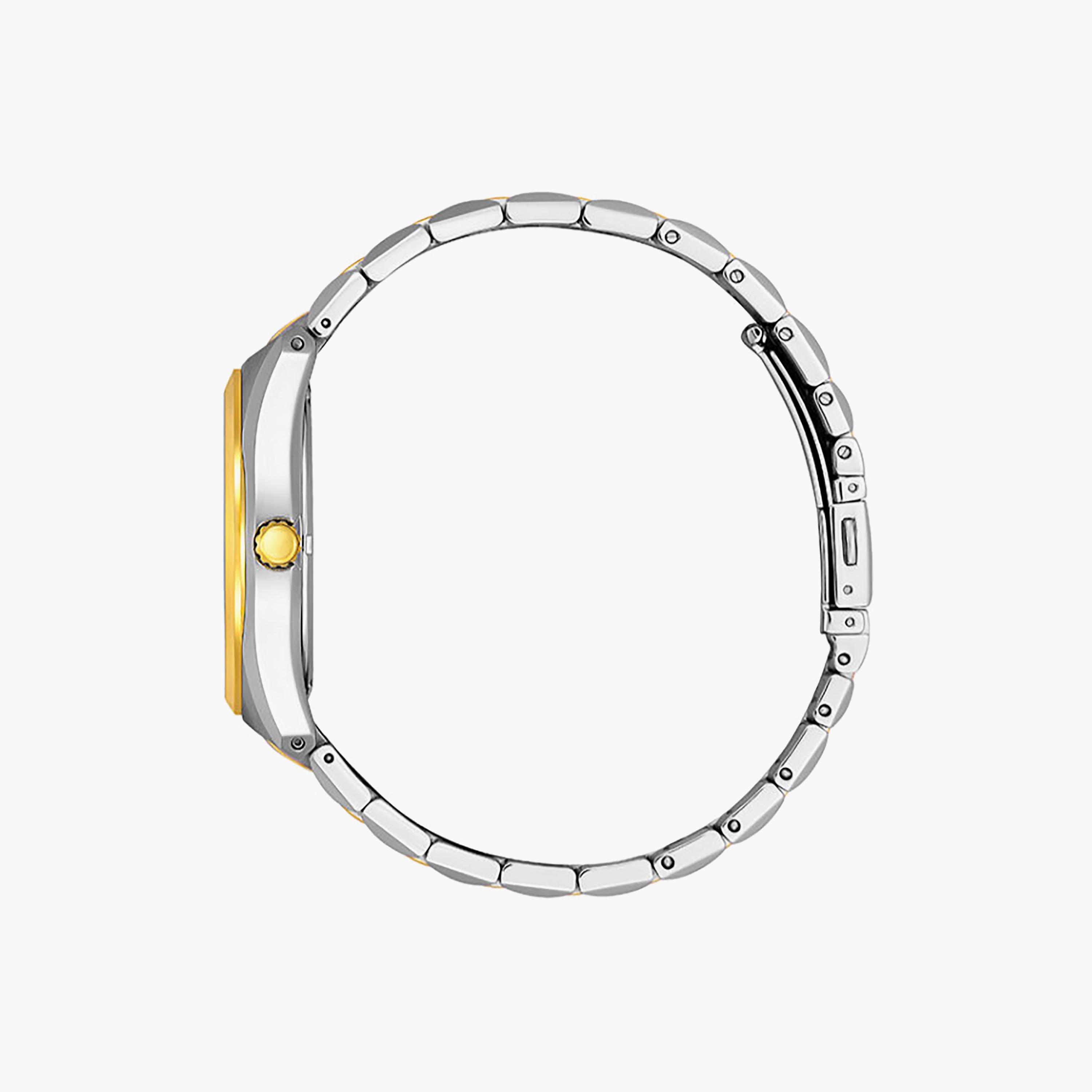 ساعة سيتيزن نسائية بيضاء تناظرية من الفولاذ المقاوم للصدأ، مقاس 28 مم | EW2299-50A-women-watchesandjewellery-watches-image-2
