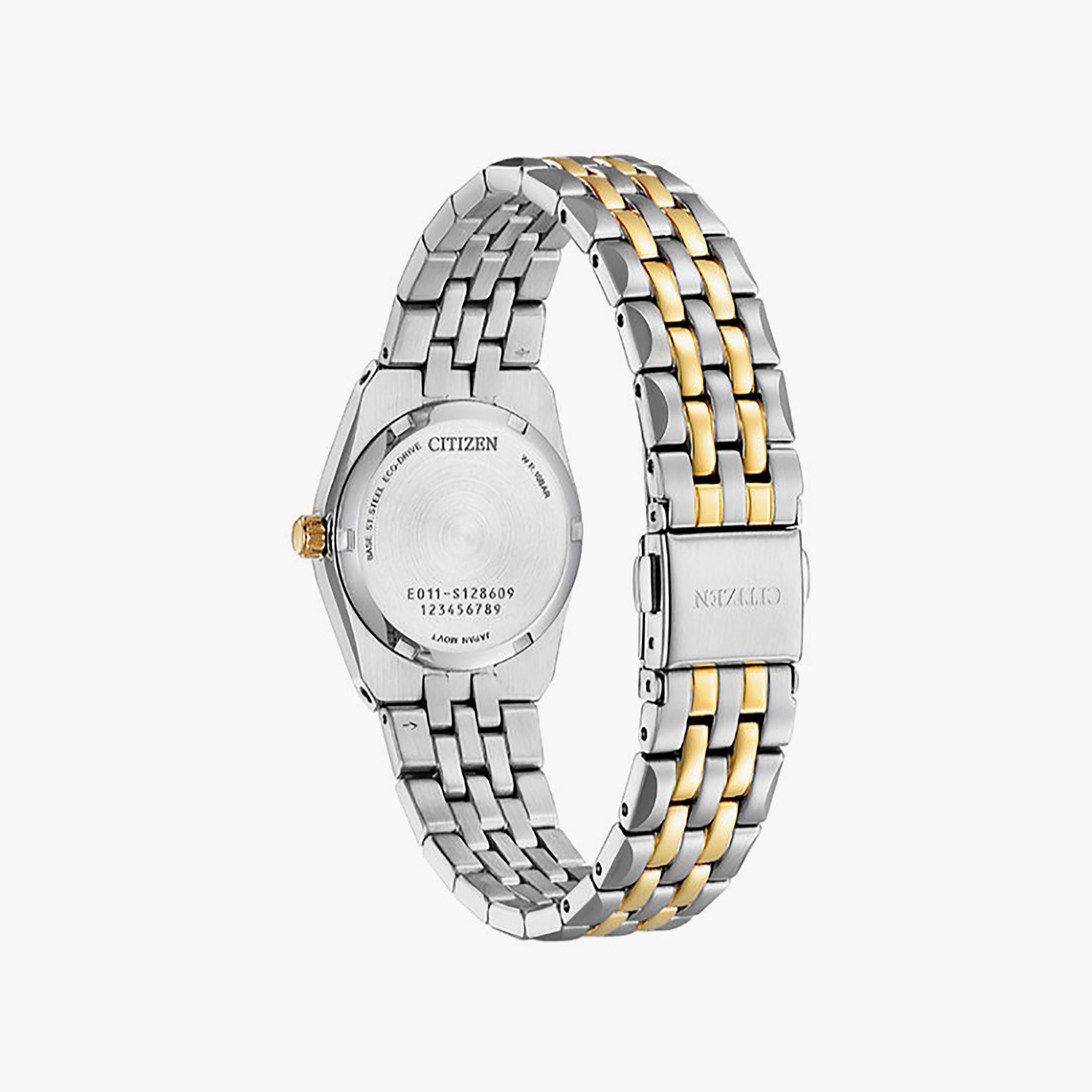 ساعة سيتيزن نسائية سوداء تناظرية من الفولاذ المقاوم للصدأ، مقاس 28 مم | EW2299-50E-women-watchesandjewellery-watches-image-3