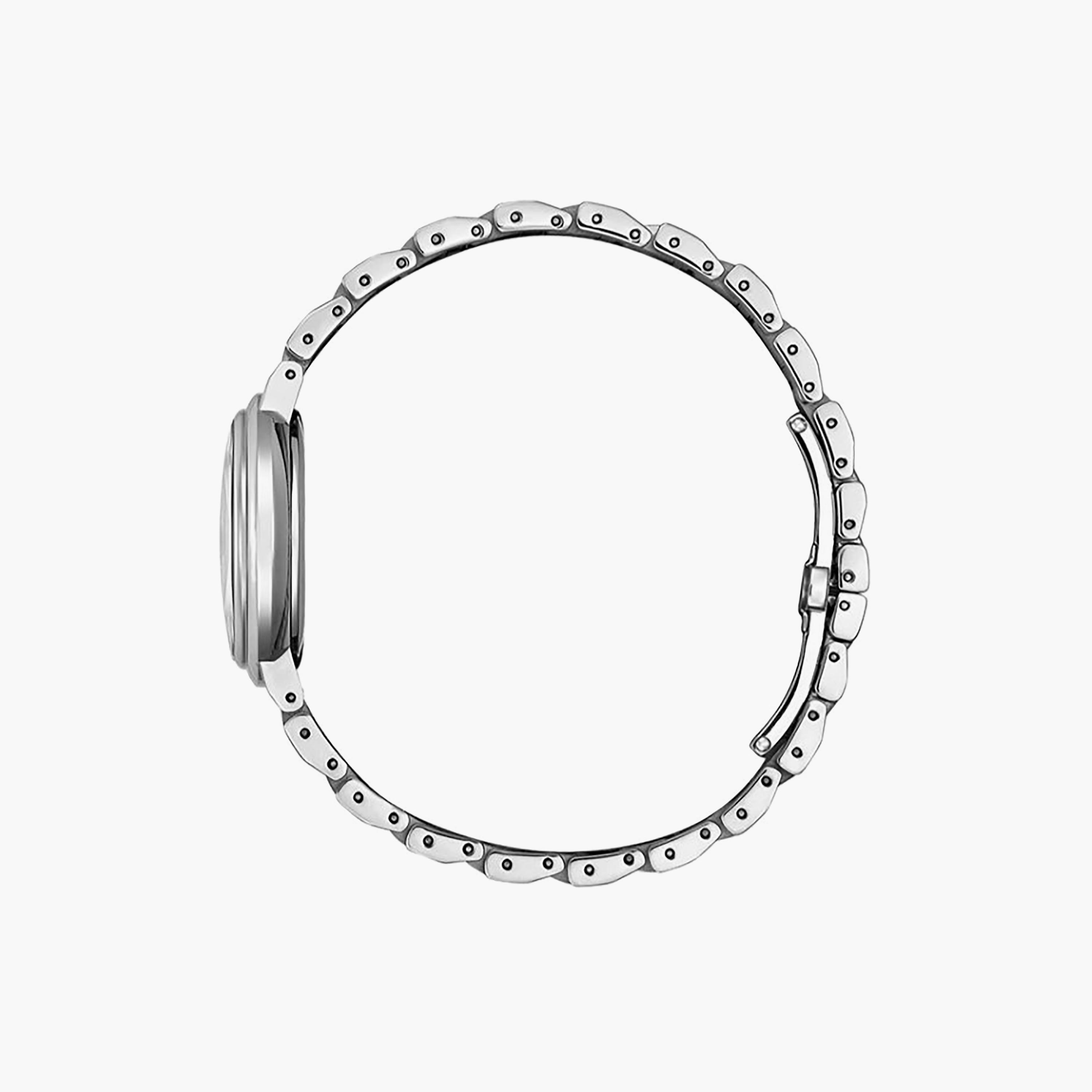 ساعة سيتيزن نسائية بيضاء تناظرية من الفولاذ المقاوم للصدأ، مقاس 30 مم | EM0910-80D-women-watchesandjewellery-watches-image-2