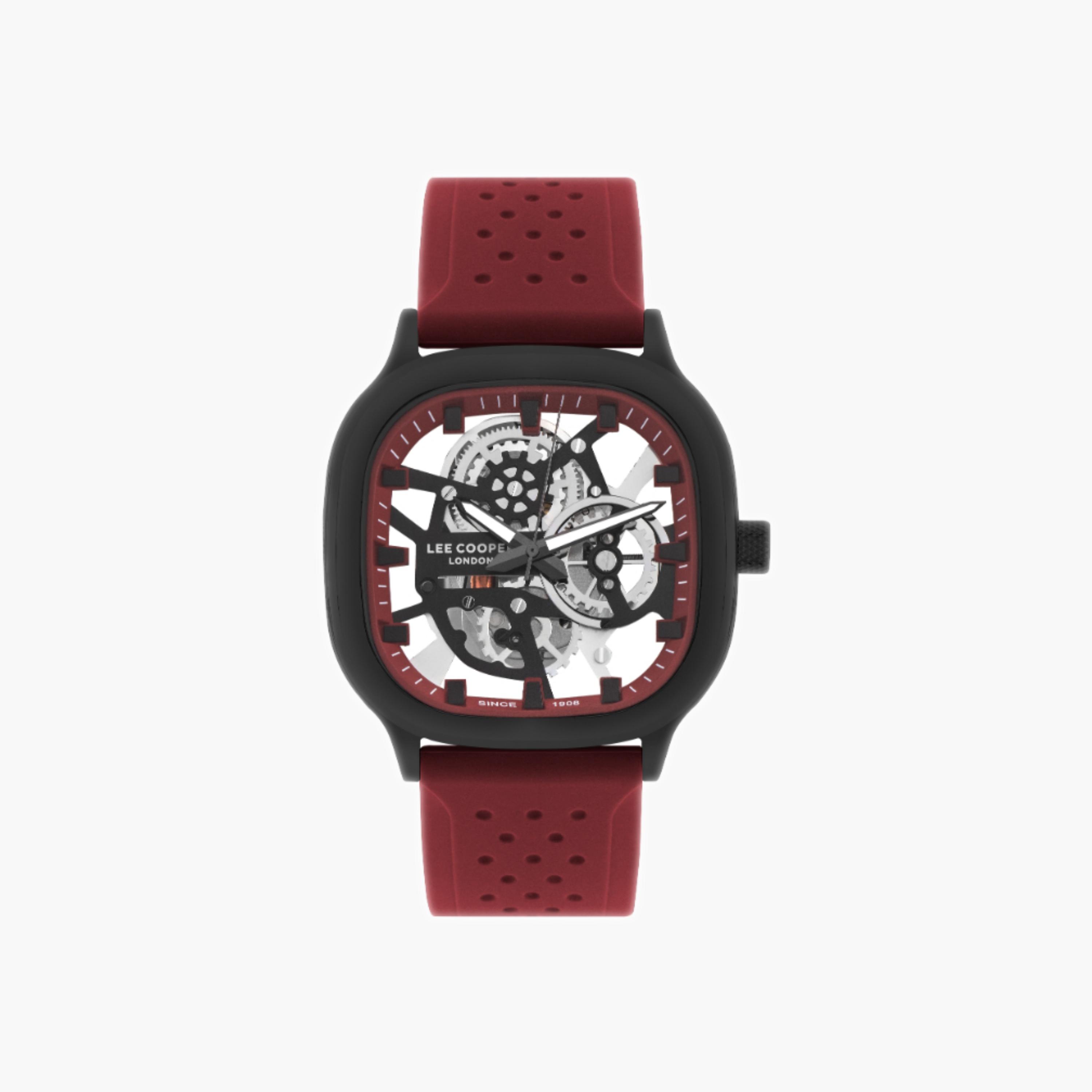 ساعة لي كوبر الرجالية التناظرية ذات المينا الفضية-men-watchesandjewellery-watches-image-1