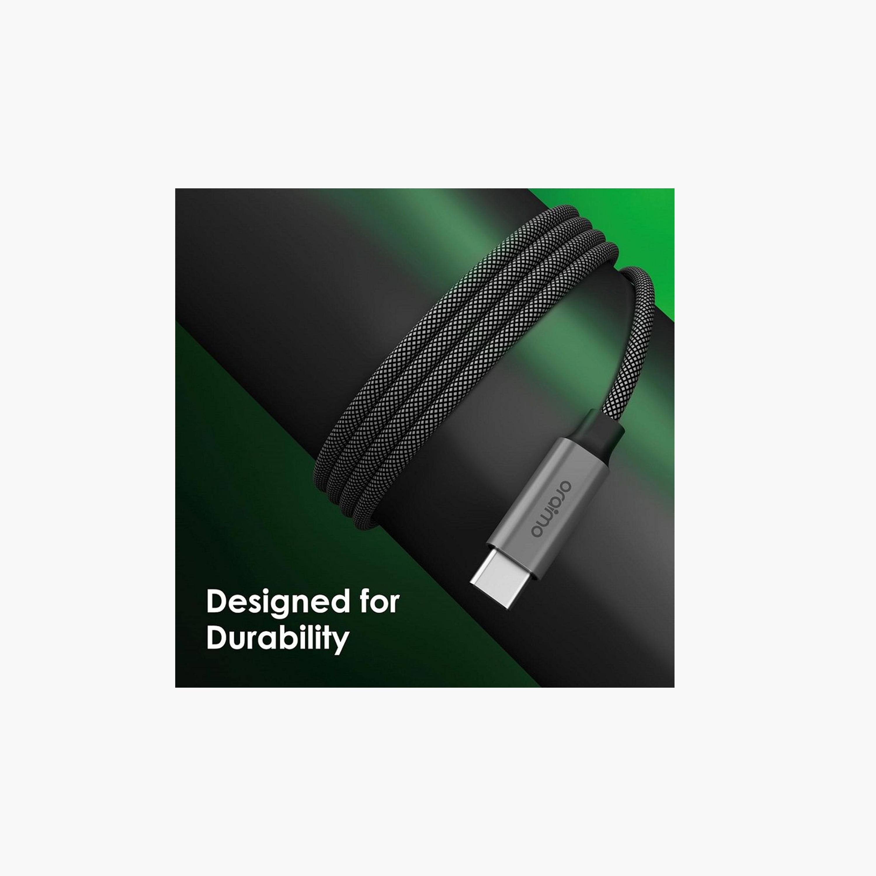 Oraimo Cable MagCable USB-C To USB-C 1m 60W - Black-electronics-accessories-mobileaccesories-image-5