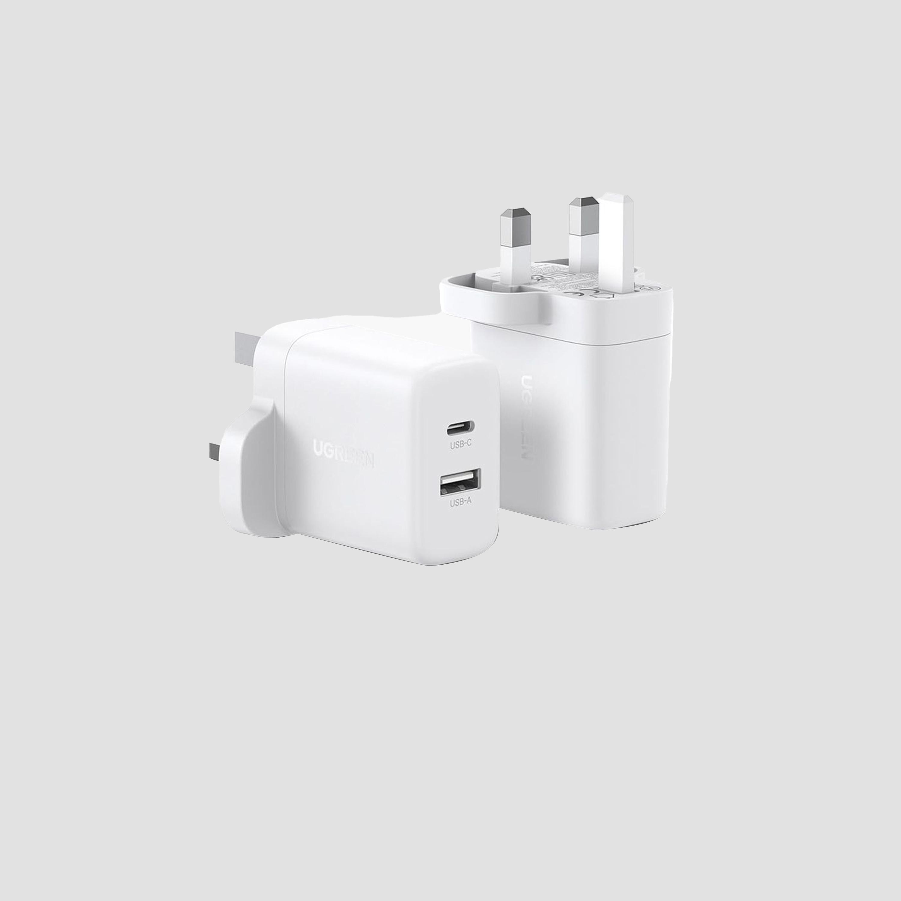 Ugreen Wall Charge USB-C and USB Ports 20W - White-electronics-accessories-mobileaccesories-image-2