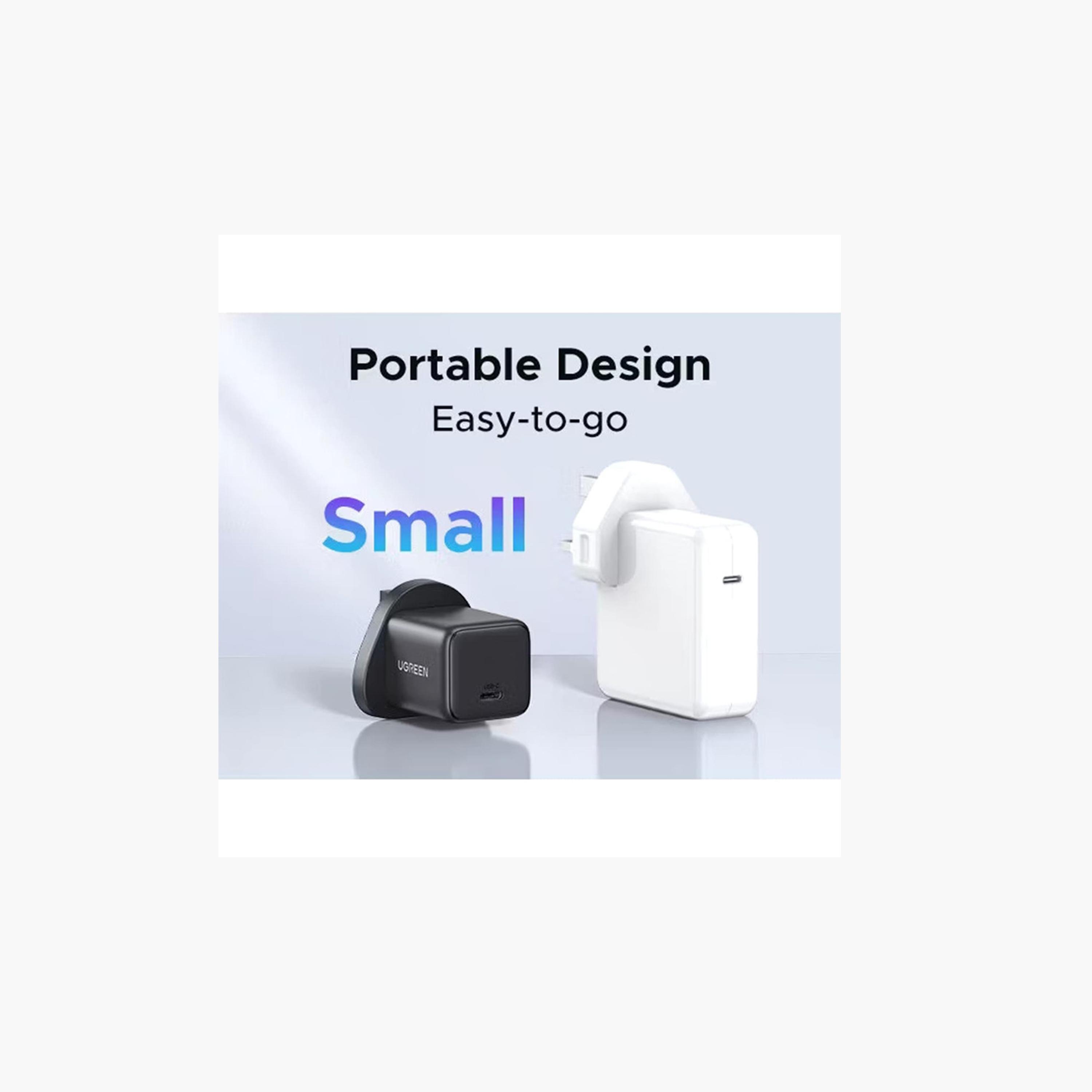 Ugreen Wall Charger USB-C Port 20W - Gray-electronics-accessories-mobileaccesories-image-3