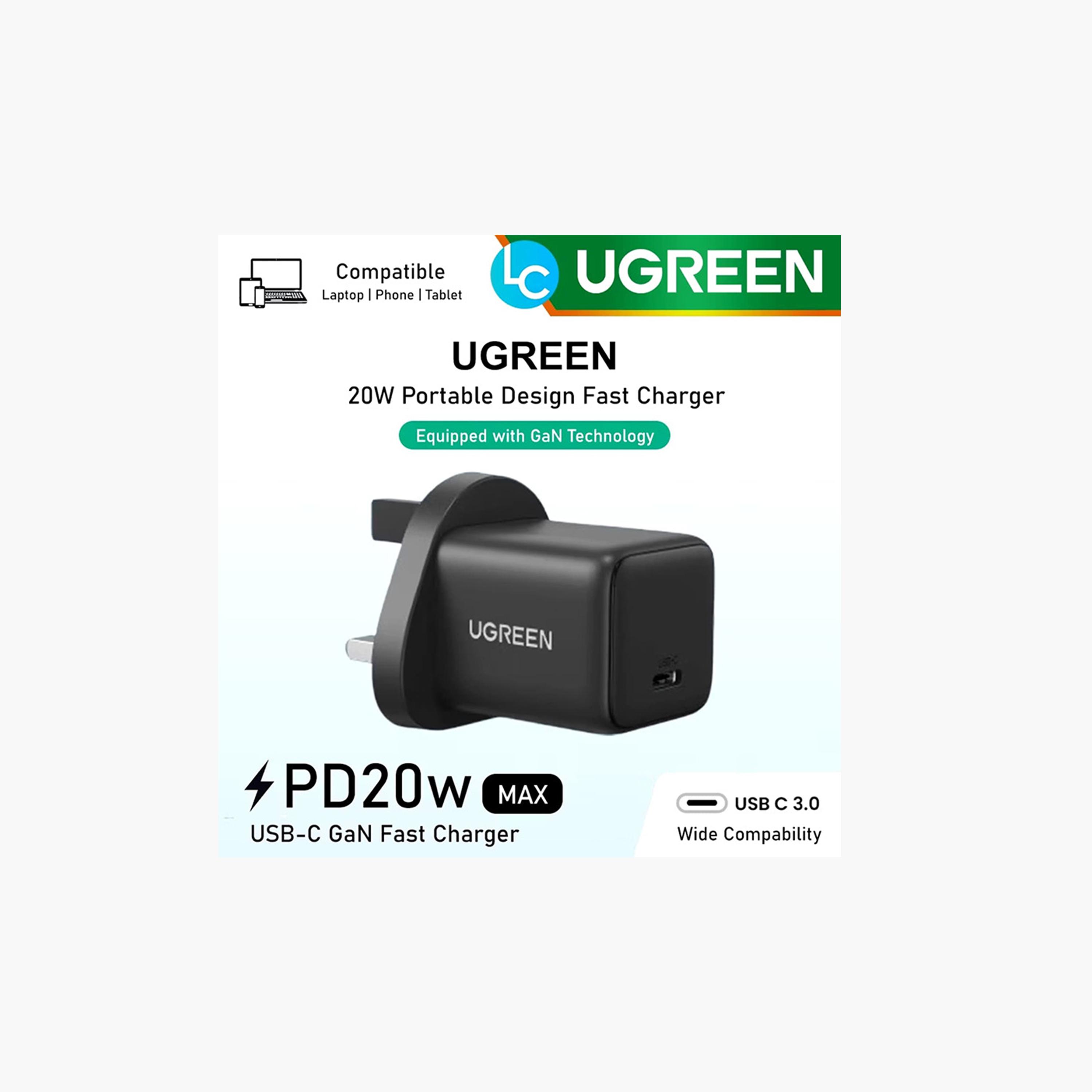 Ugreen Wall Charger USB-C Port 20W - Gray-electronics-accessories-mobileaccesories-image-5