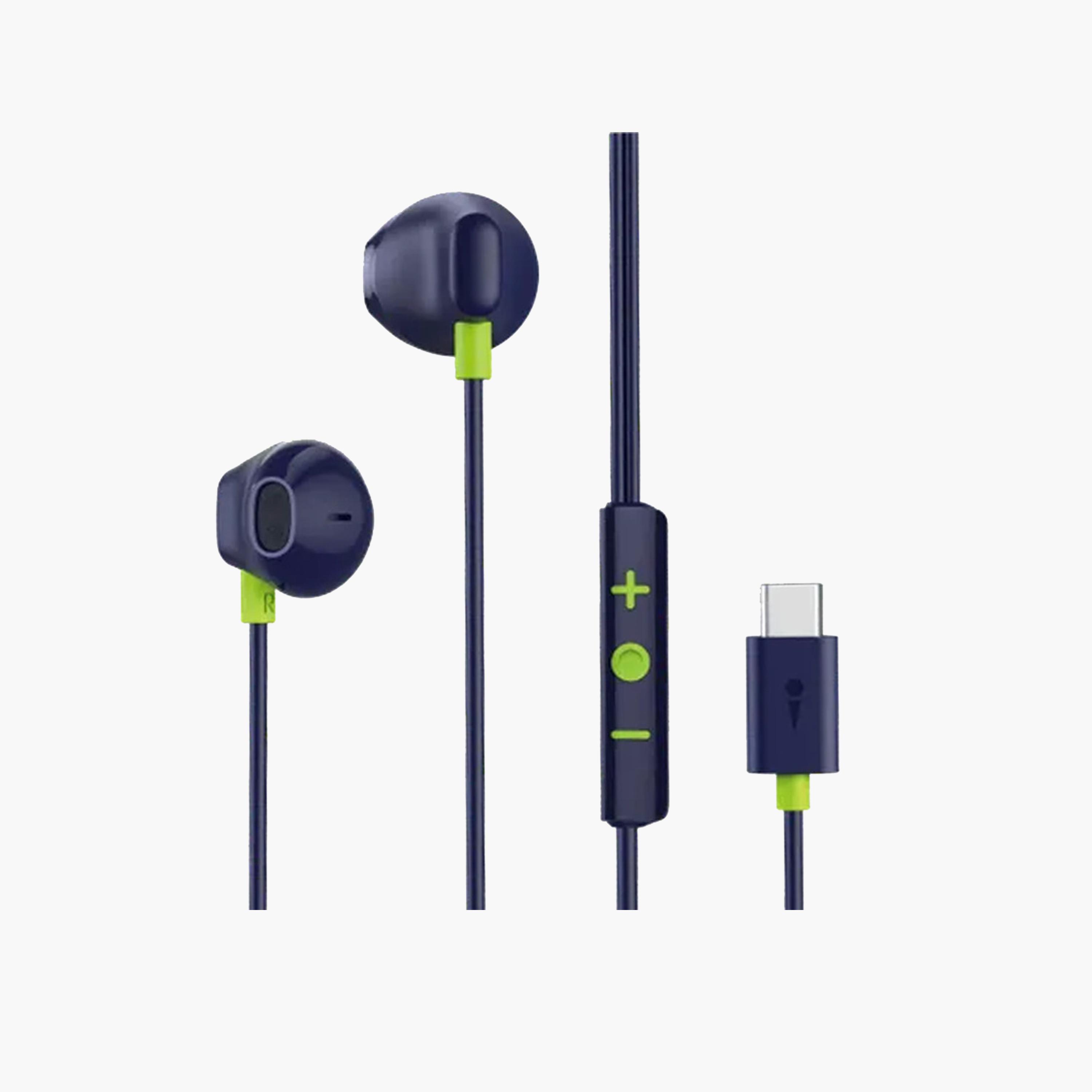 Oraimo Earbuds Halo Airy In-ear Wired Type-C Connector - Blue-electronics-headphonesandearphones-image-1