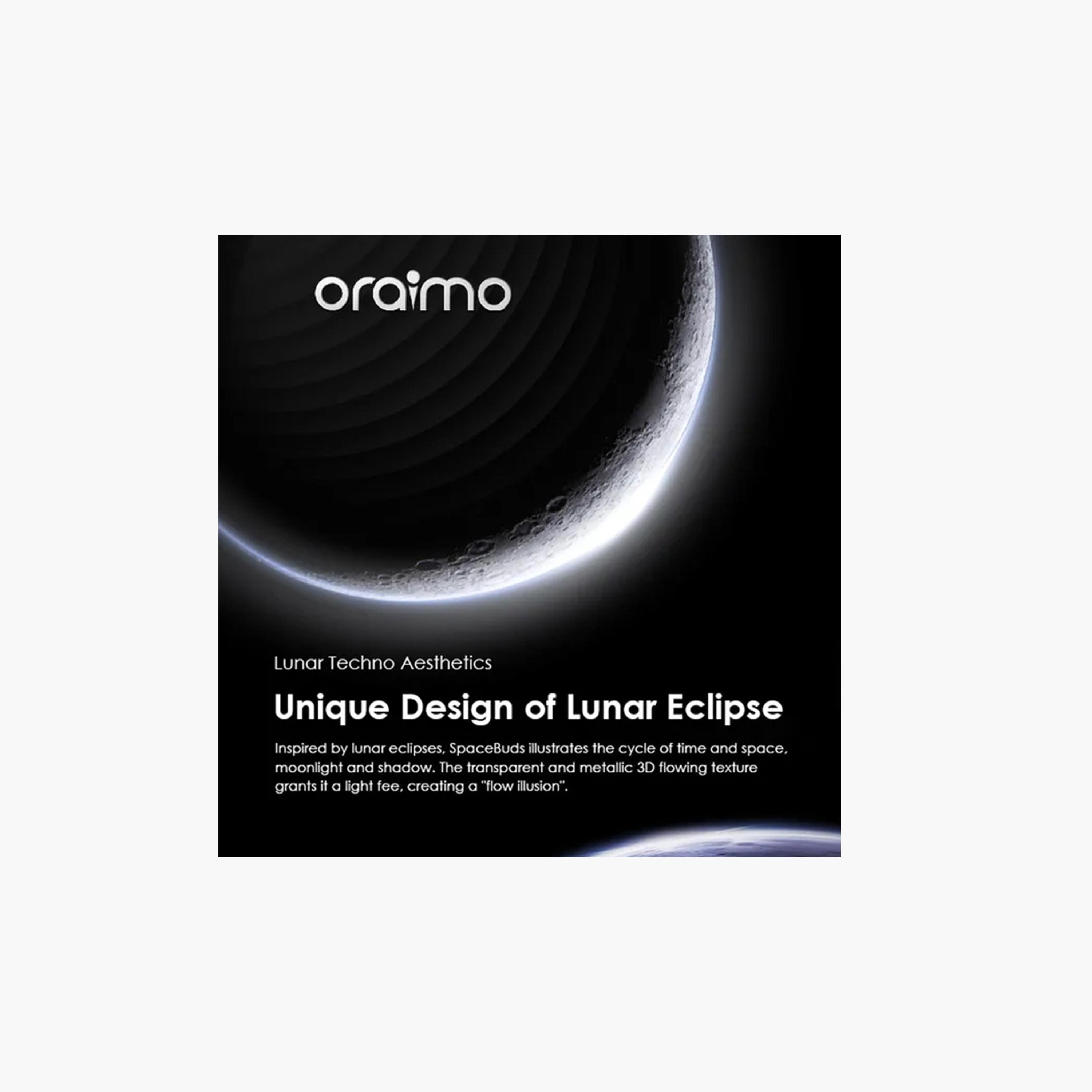 Oraimo Earbuds SpaceBuds Hybrid ANC True Wireless Customized Voice Prompt - Space Grey-electronics-headphonesandearphones-image-1