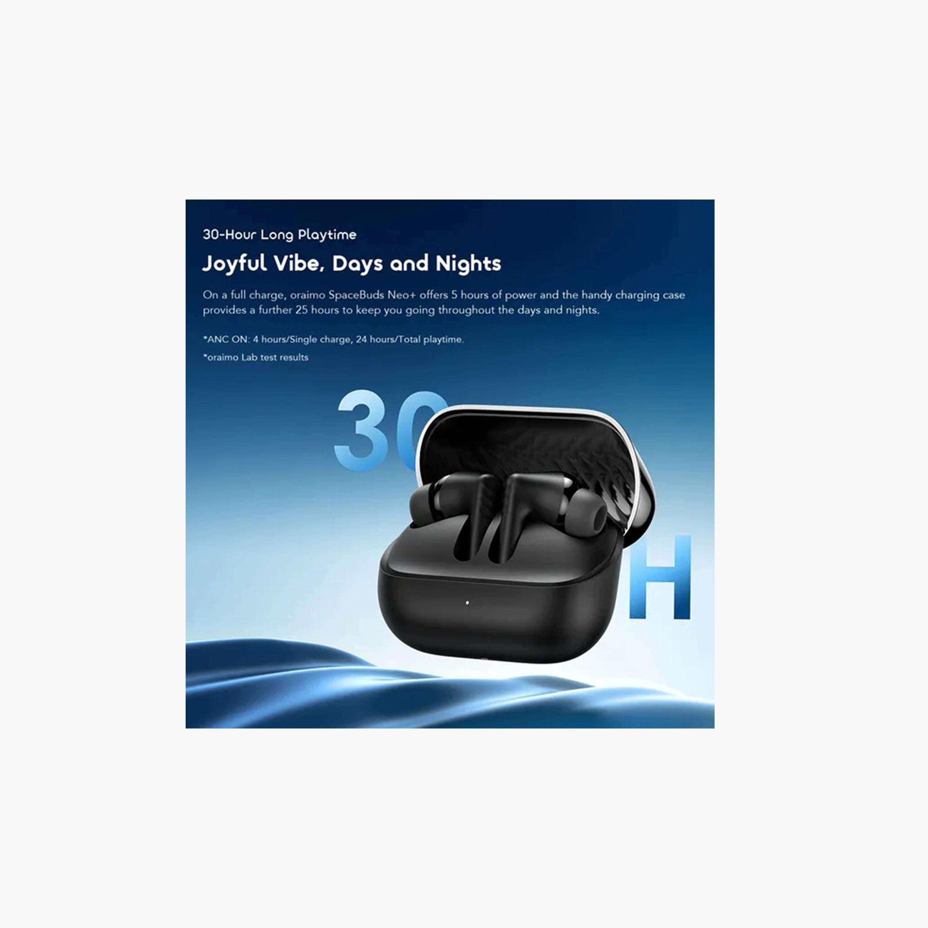 Oraimo Earbuds SpaceBuds Neo Plus ANC True Wireless Spatial Earbuds - Black-electronics-headphonesandearphones-image-6