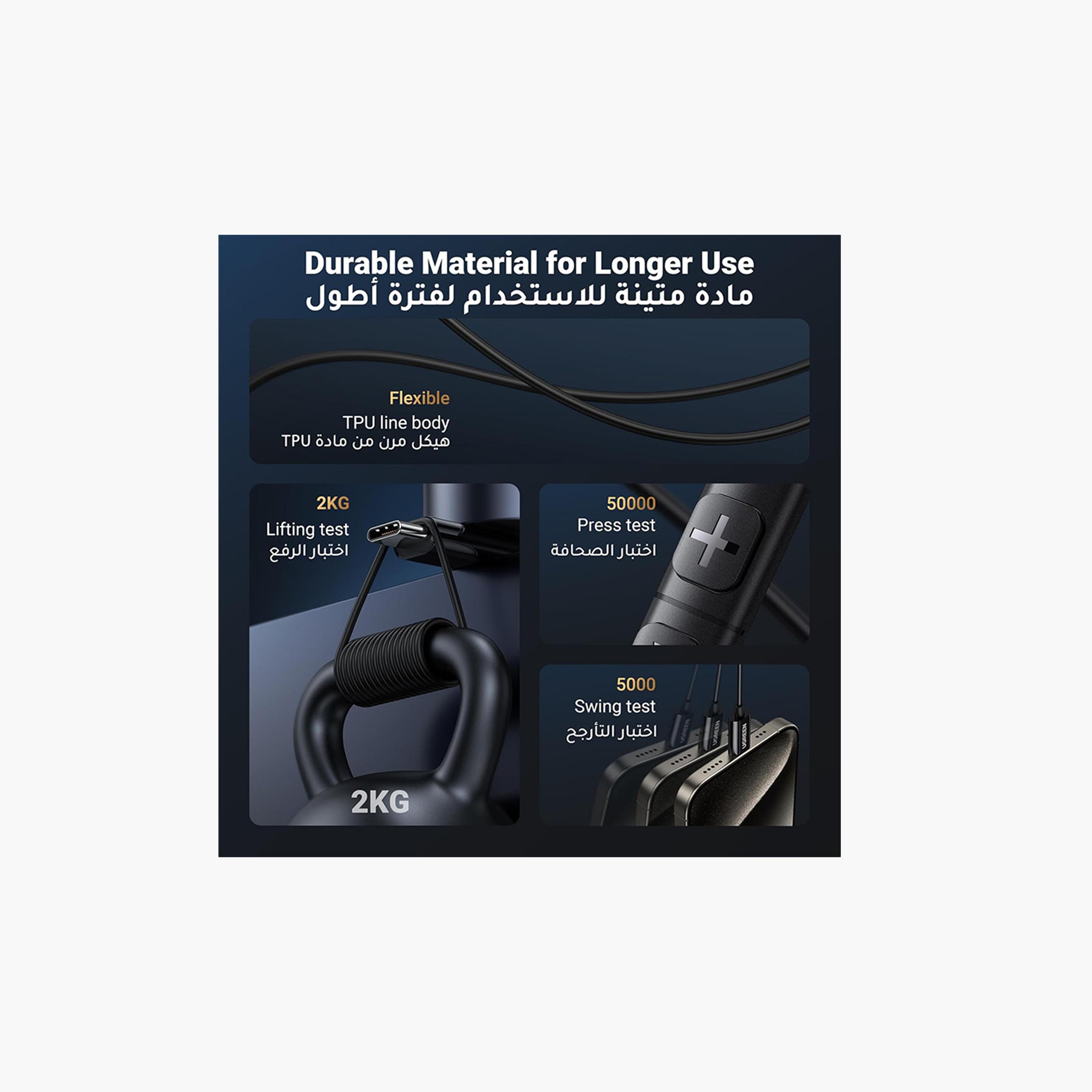 Ugreen Earphone Wired with Microphone Built-in USB-C Connector - Black-electronics-headphonesandearphones-image-4