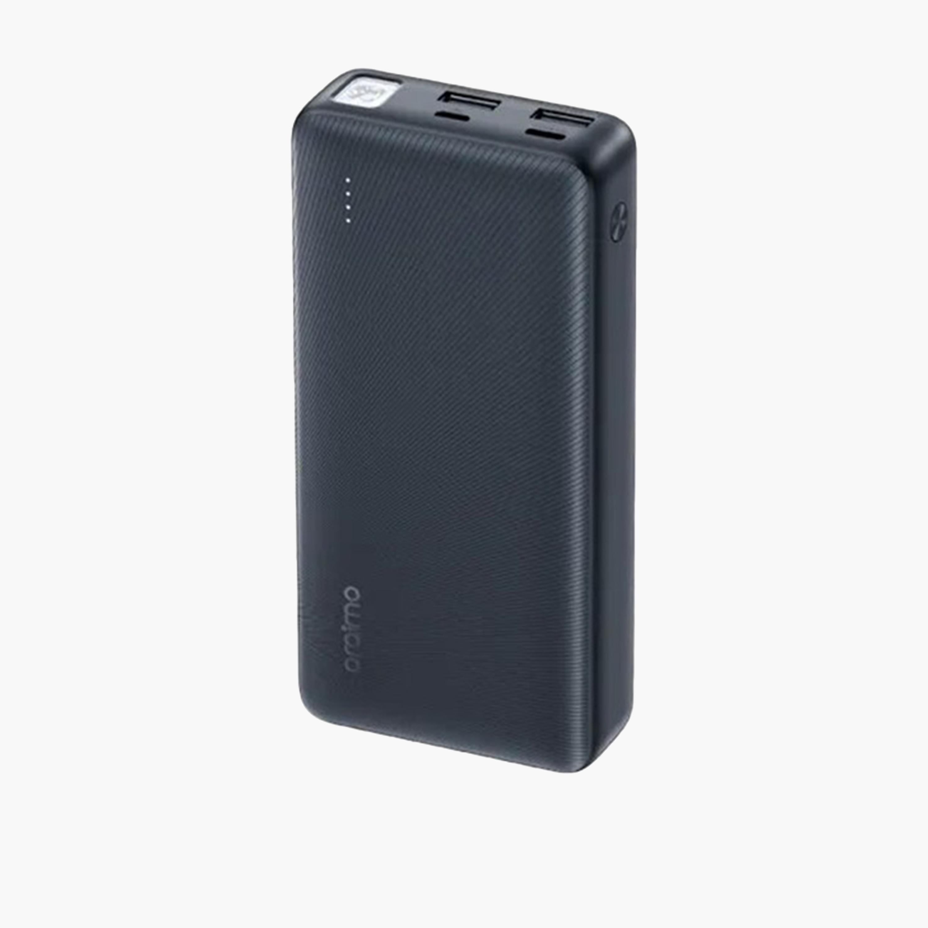 Oraimo Power Bank Traveler 15 USB-C and 2-USB Ports 20000mAh 15W - Black-electronics-accessories-mobileaccesories-image-1