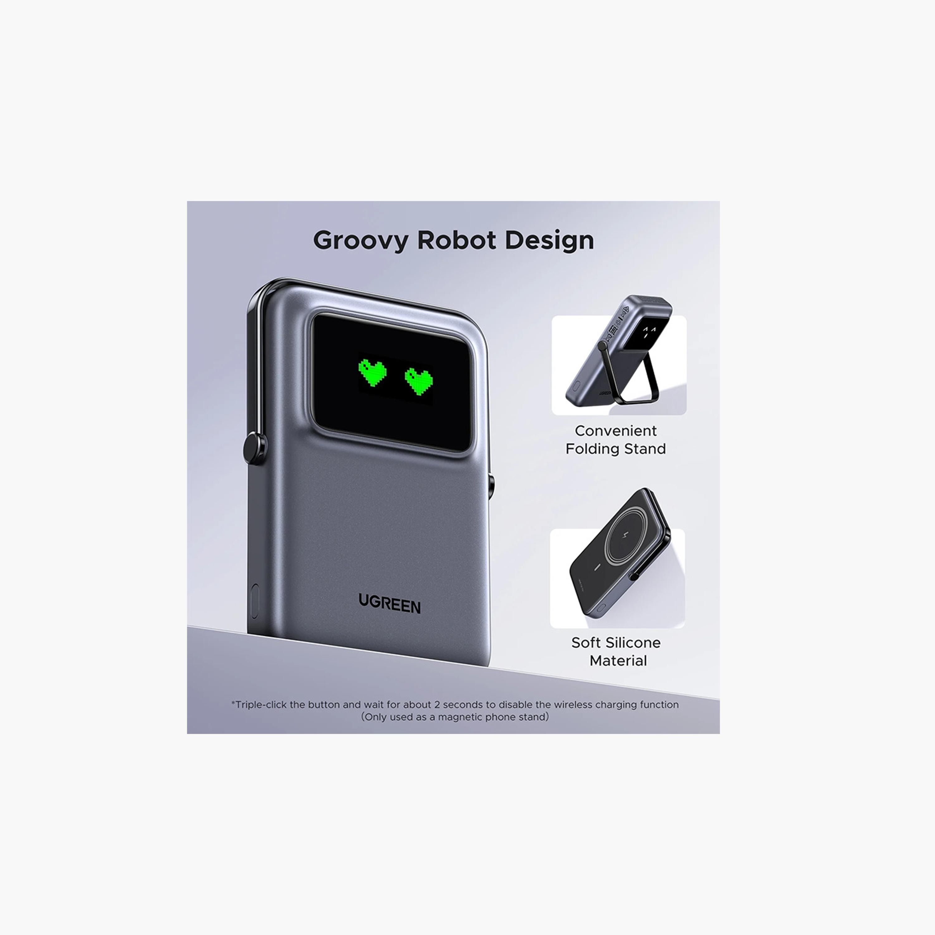 Ugreen Uno Magnetic Wireless Power Bank Magsafe 10000mAh 20W - Gray-electronics-accessories-mobileaccesories-image-4