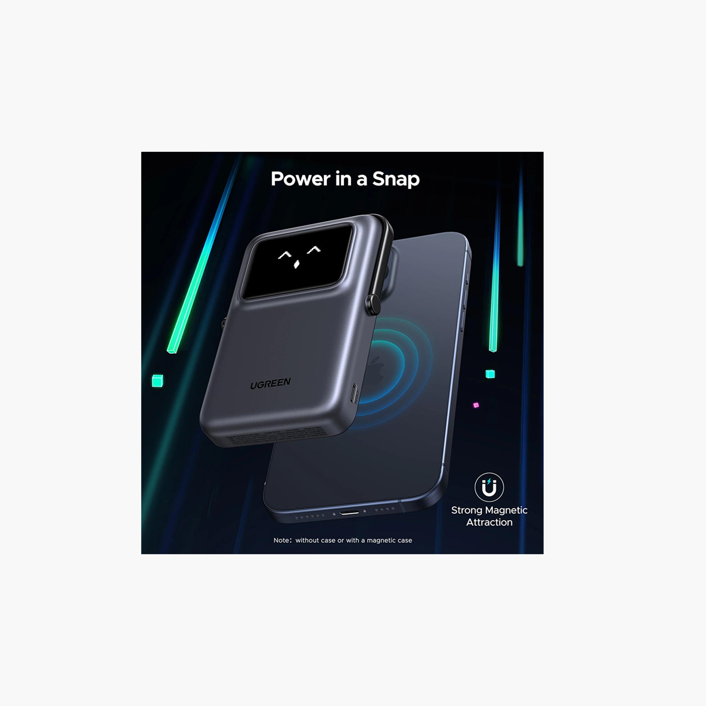 Ugreen Uno Magnetic Wireless Power Bank Magsafe 10000mAh 20W - Gray-electronics-accessories-mobileaccesories-image-7