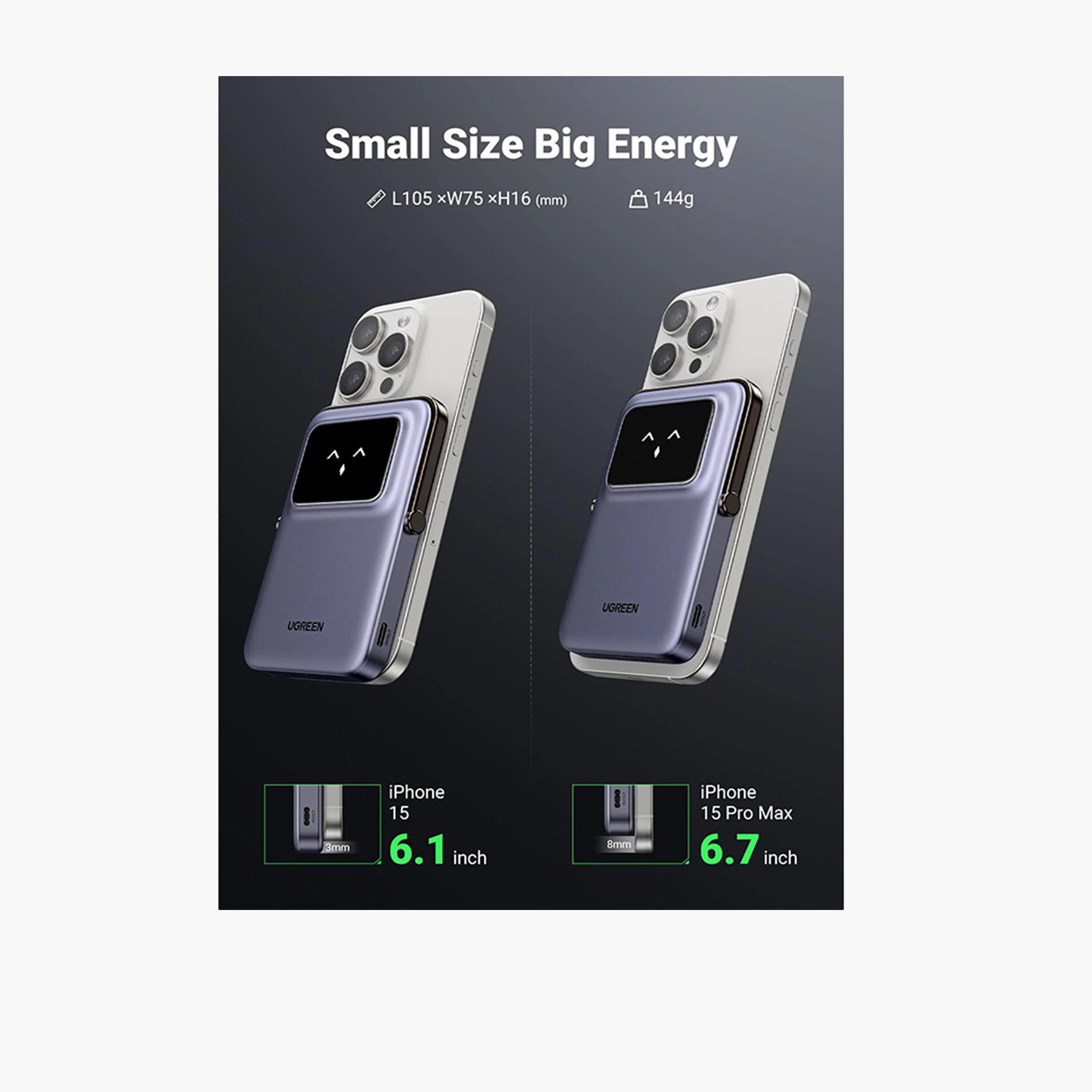 Ugreen Uno Magnetic Wireless Power Bank Magsafe 5000mAh 20W - Purple-electronics-accessories-mobileaccesories-image-4