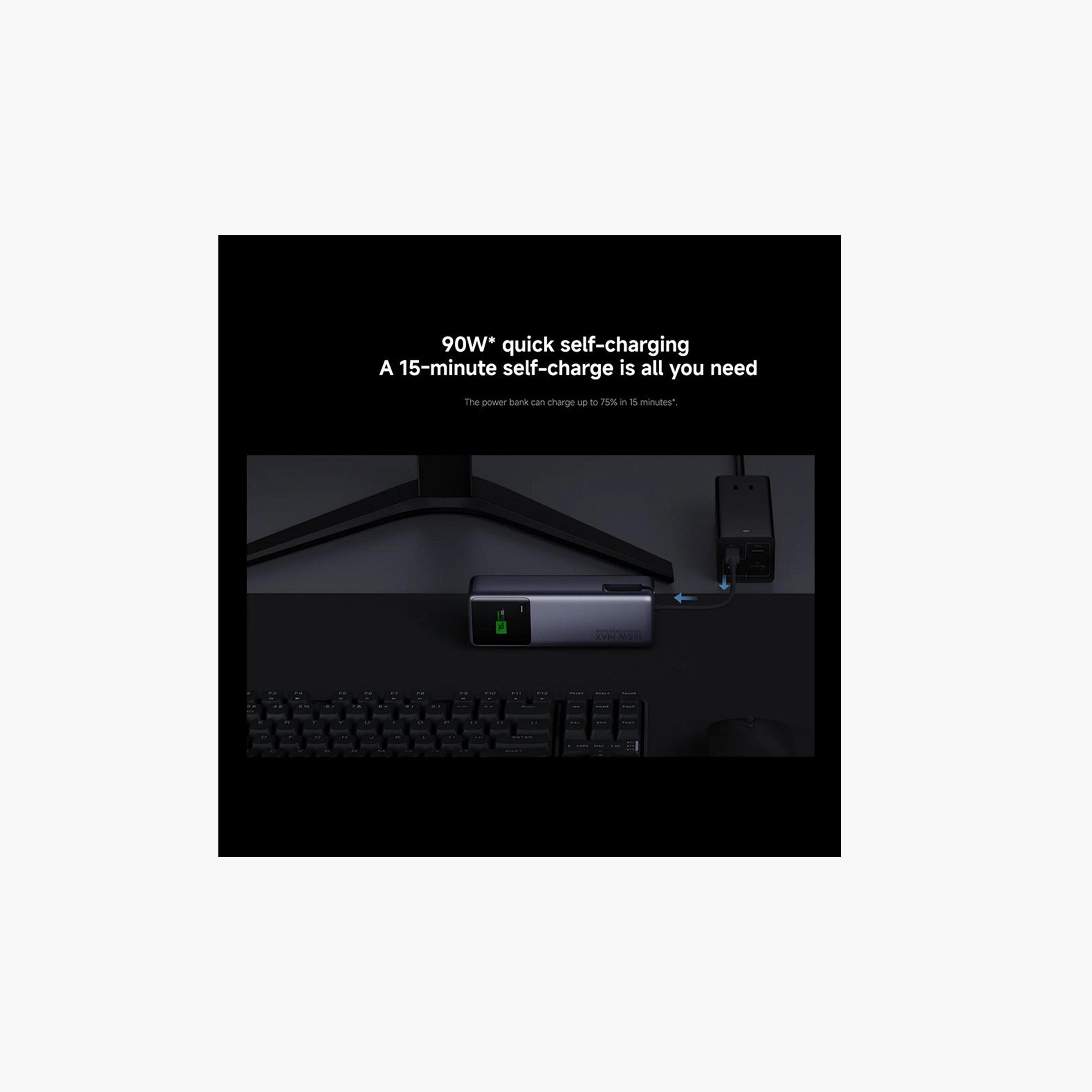 Xiaomi Power Bank 165W USB-C Integrated Cable Dual Ports USB-C 10000mAh - Gray-electronics-accessories-mobileaccesories-image-6