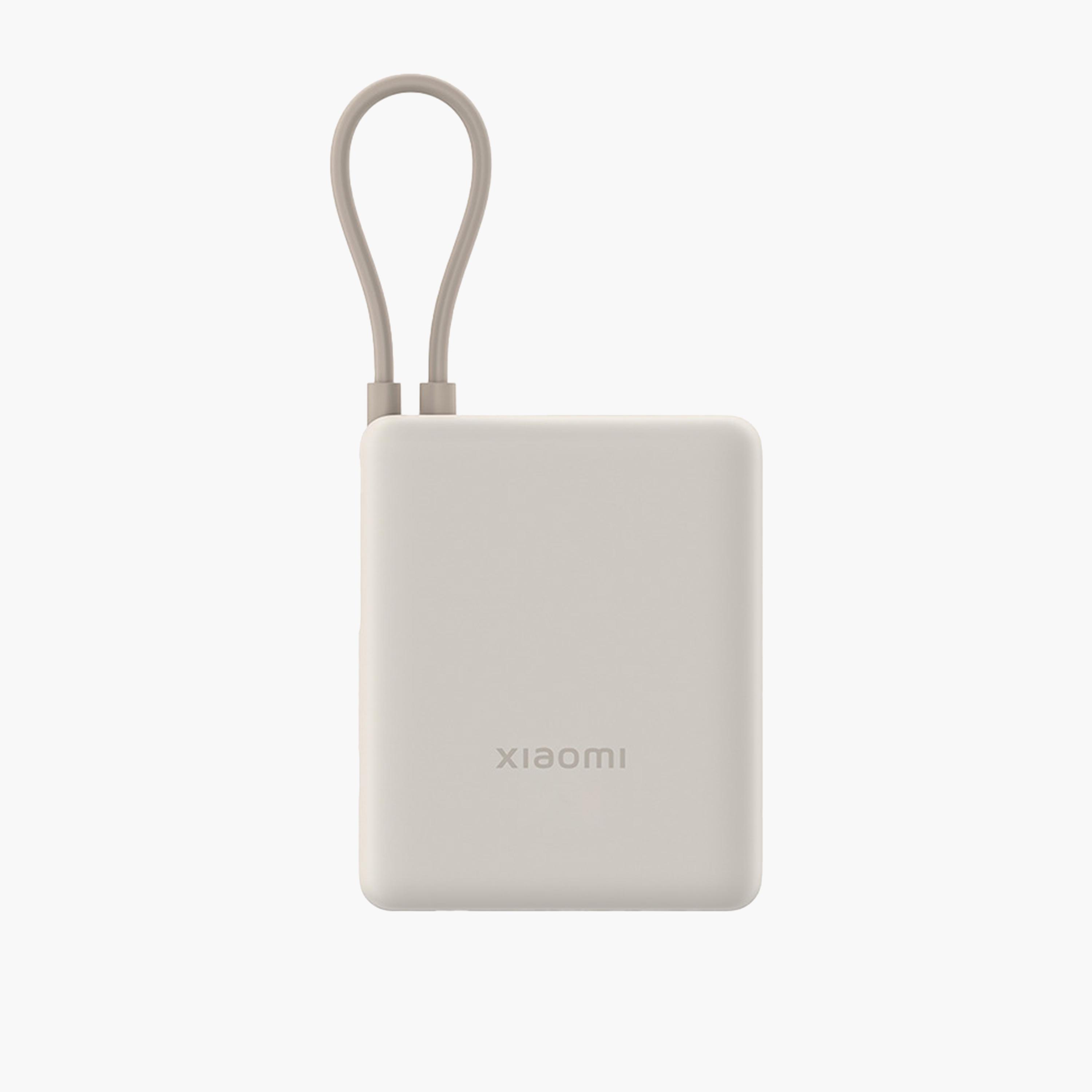 Xiaomi Power Bank USB and USB-C Port and USB-C Integrated Cable 10000mAh 33W BHR9333GL - Beige-electronics-accessories-mobileaccesories-image-1