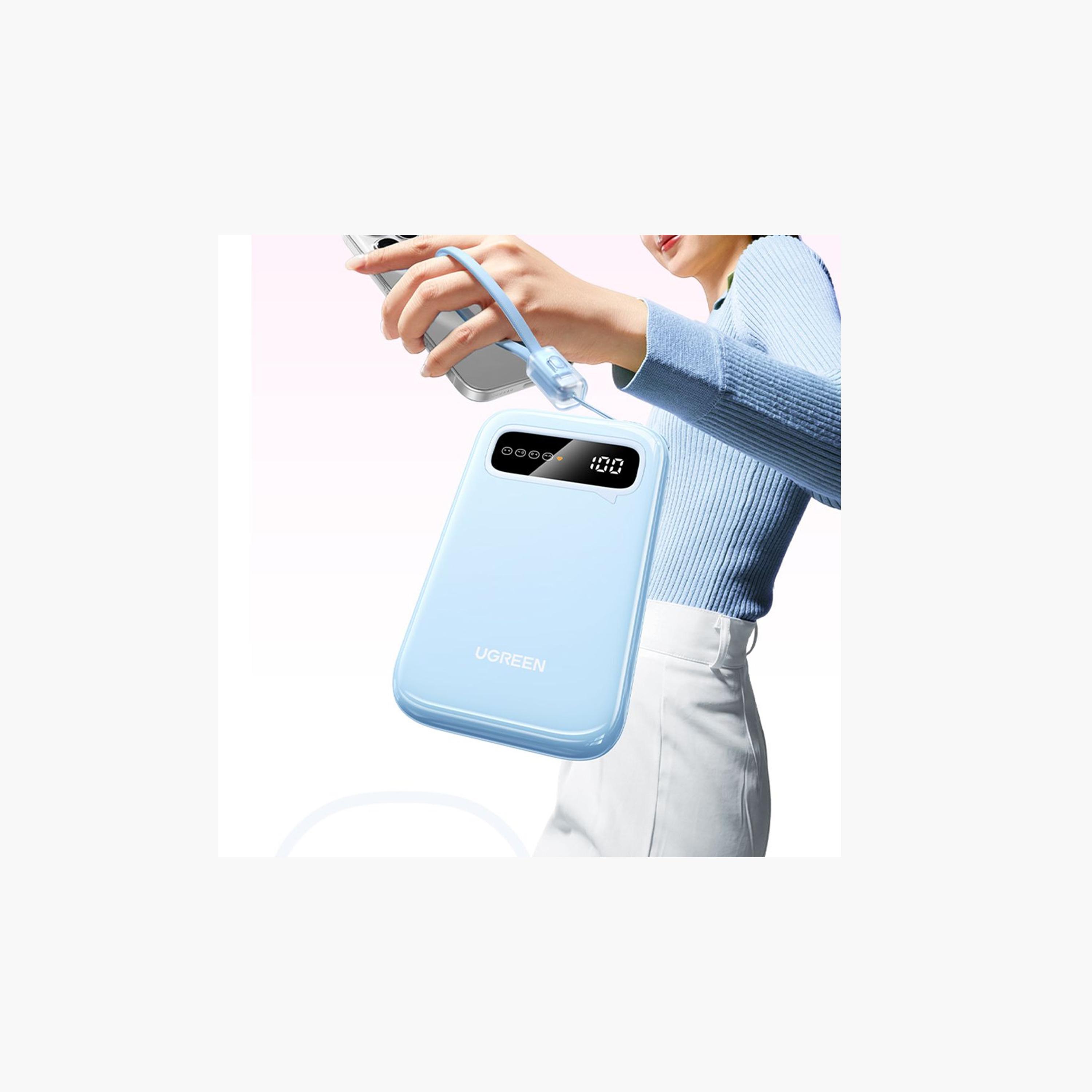 Ugreen PowerBank Two-way Fast Charging 20W - Light Blue-electronics-accessories-mobileaccesories-image-2