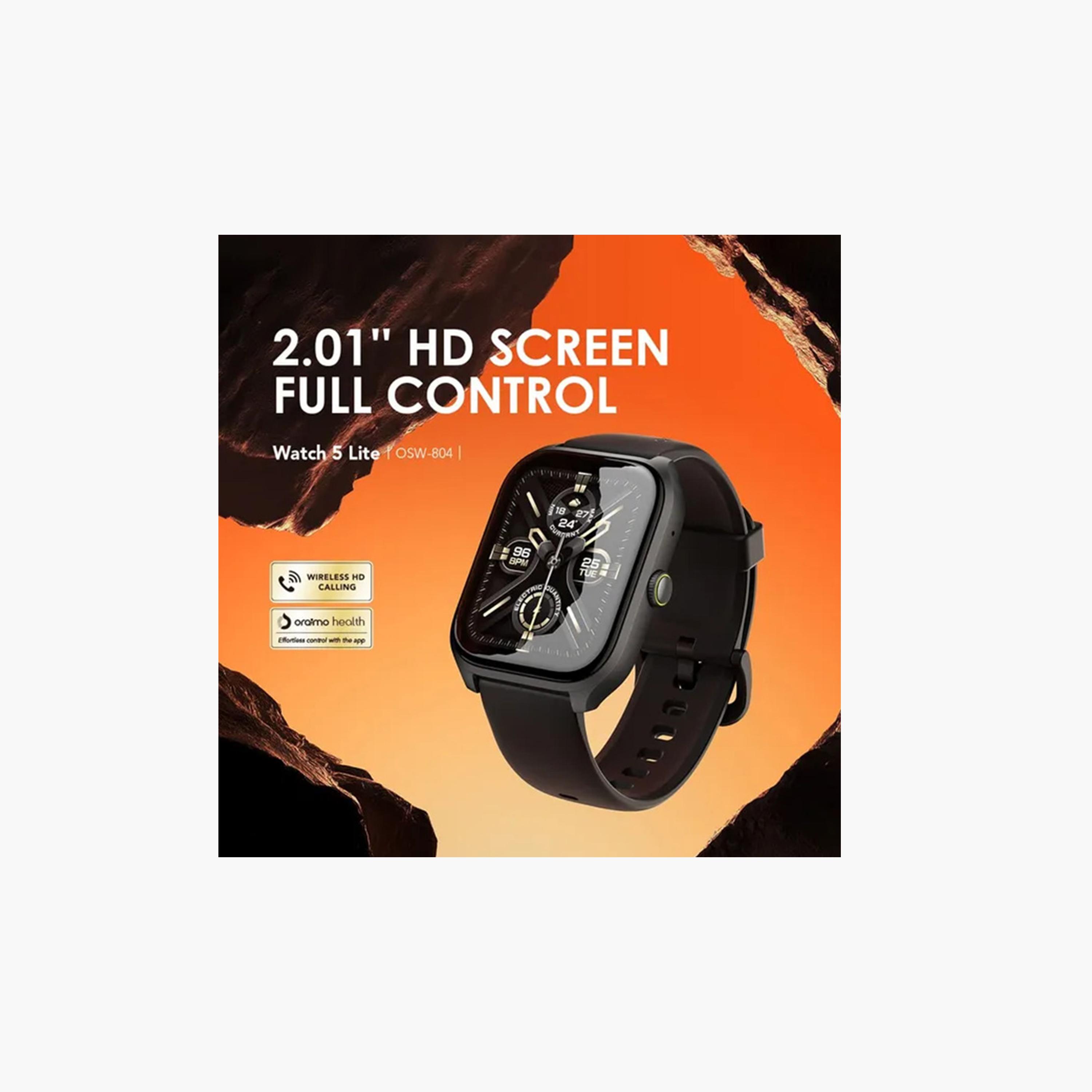Oraimo Smart Watch 5 Lite 2.01" HD - Black-men-watchesandjewellery-watches-image-4