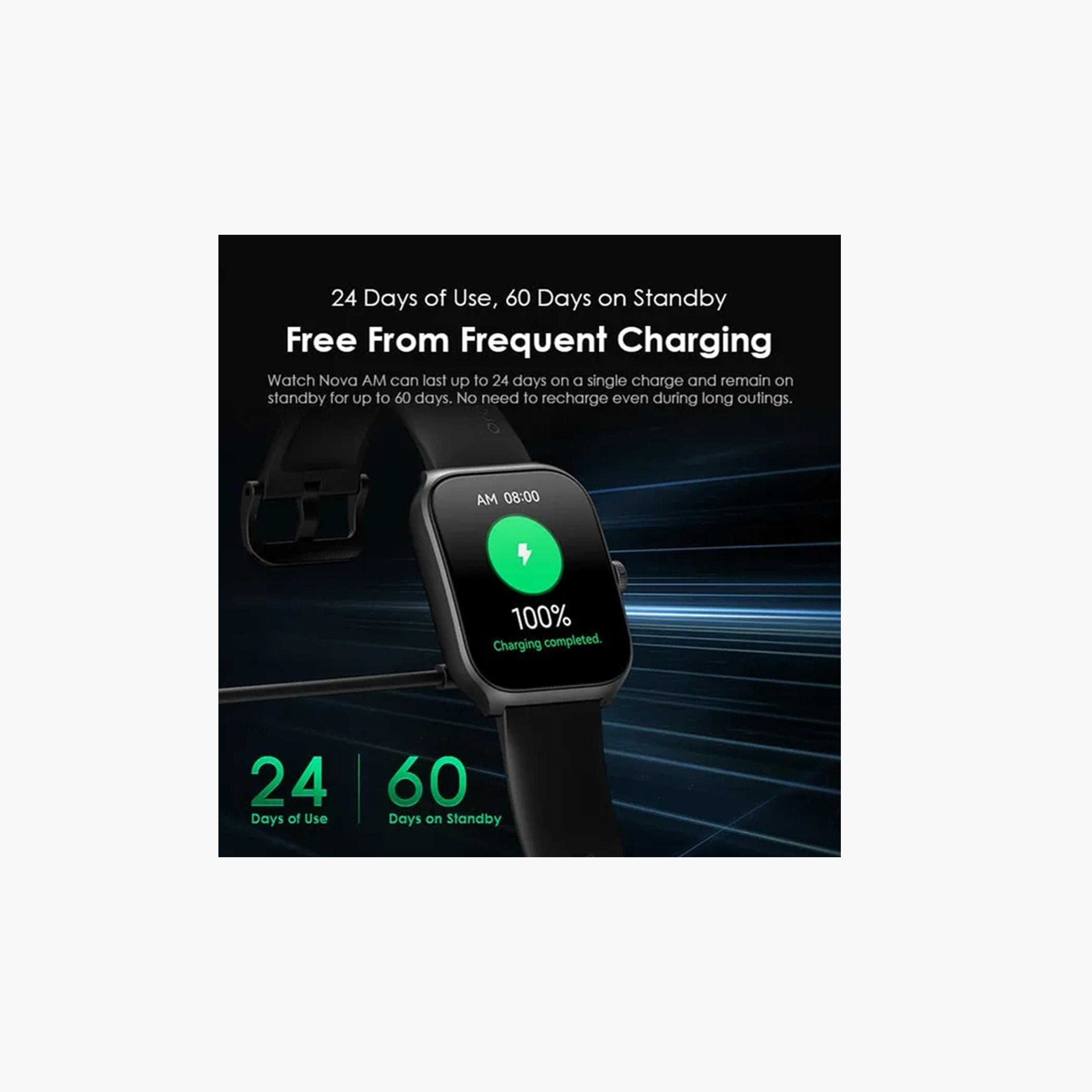 Oraimo Smart Watch Nova AM 2.01" AMOLED - Light Chrome-men-watchesandjewellery-watches-image-4