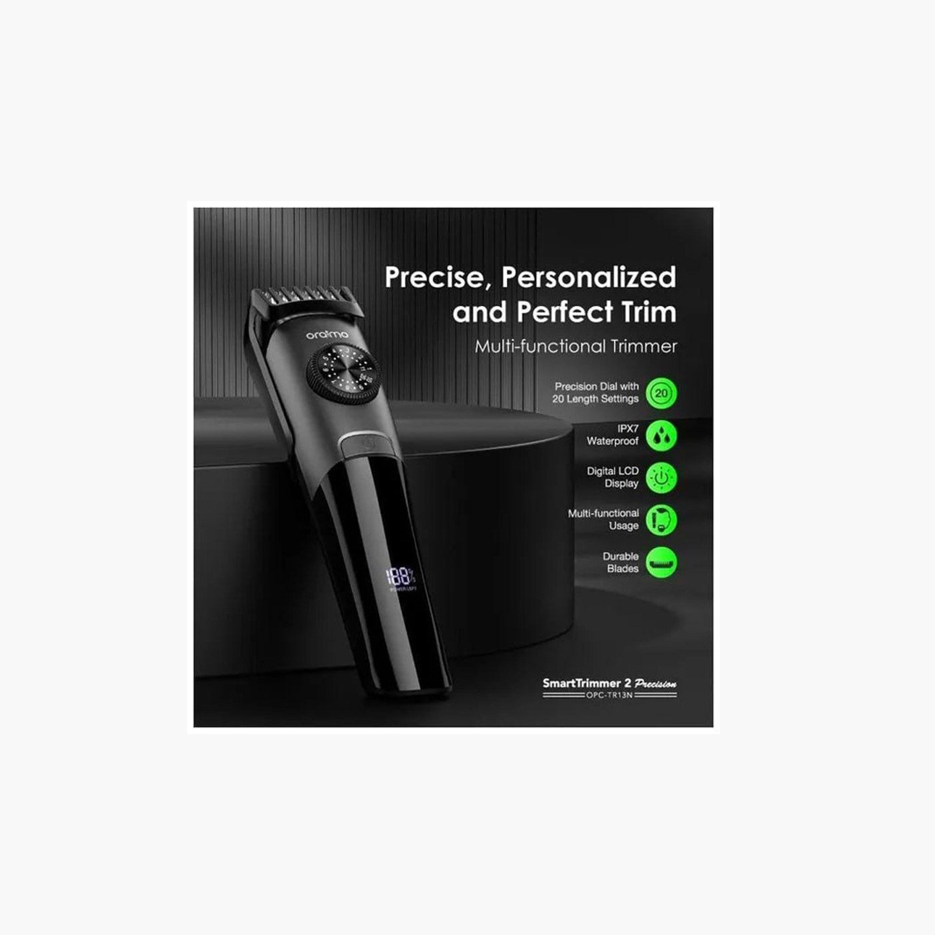 Oraimo Electric Razor Smart Trimmer 2 Precision Durable Precision Dial Trimmer - Black-beautyandpersonalcare-appliances-hairremovaltools-shavers-image-6