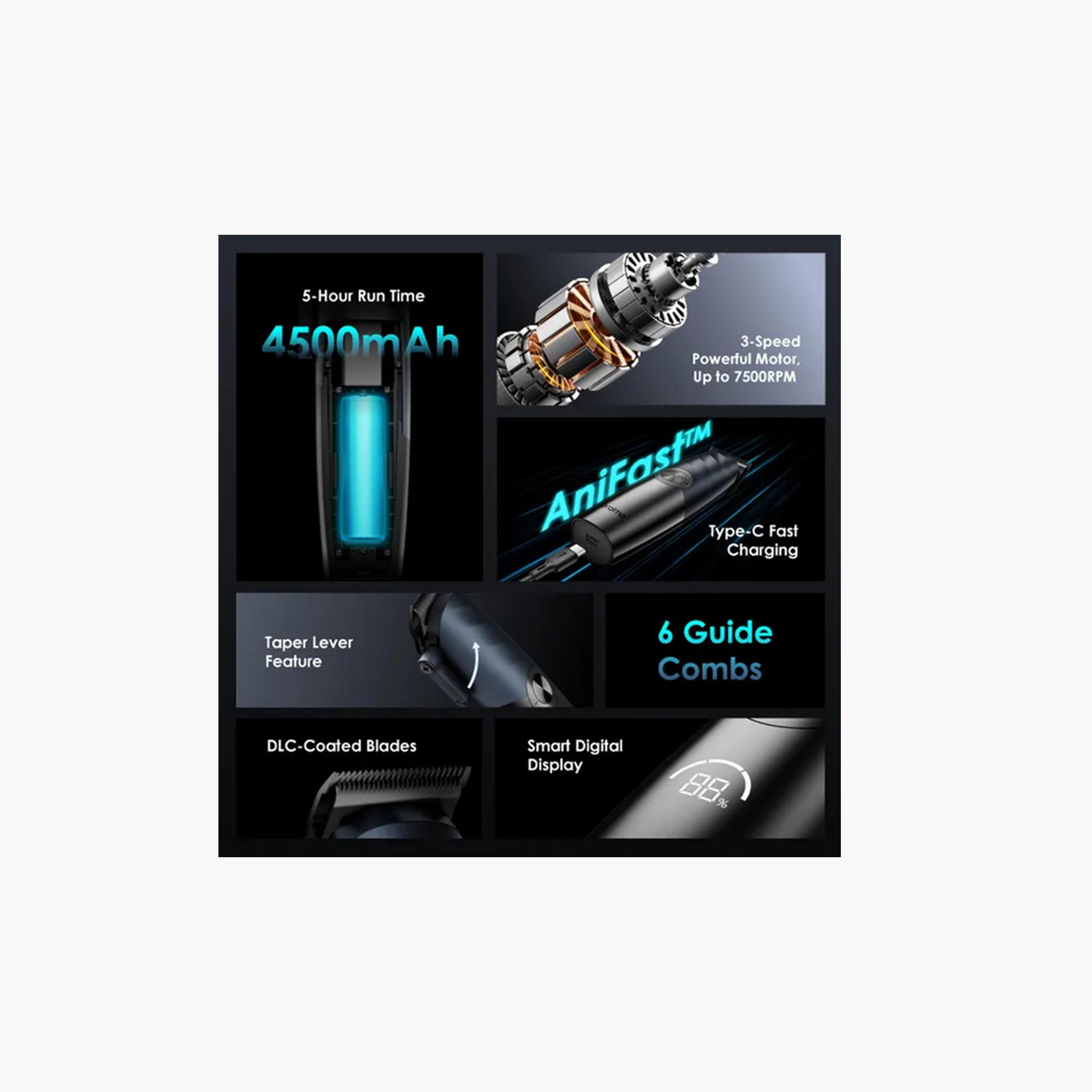 Oraimo Electric Razor SmartClipper Pro Max Cordless - Dark Blue-beautyandpersonalcare-appliances-hairremovaltools-shavers-image-4