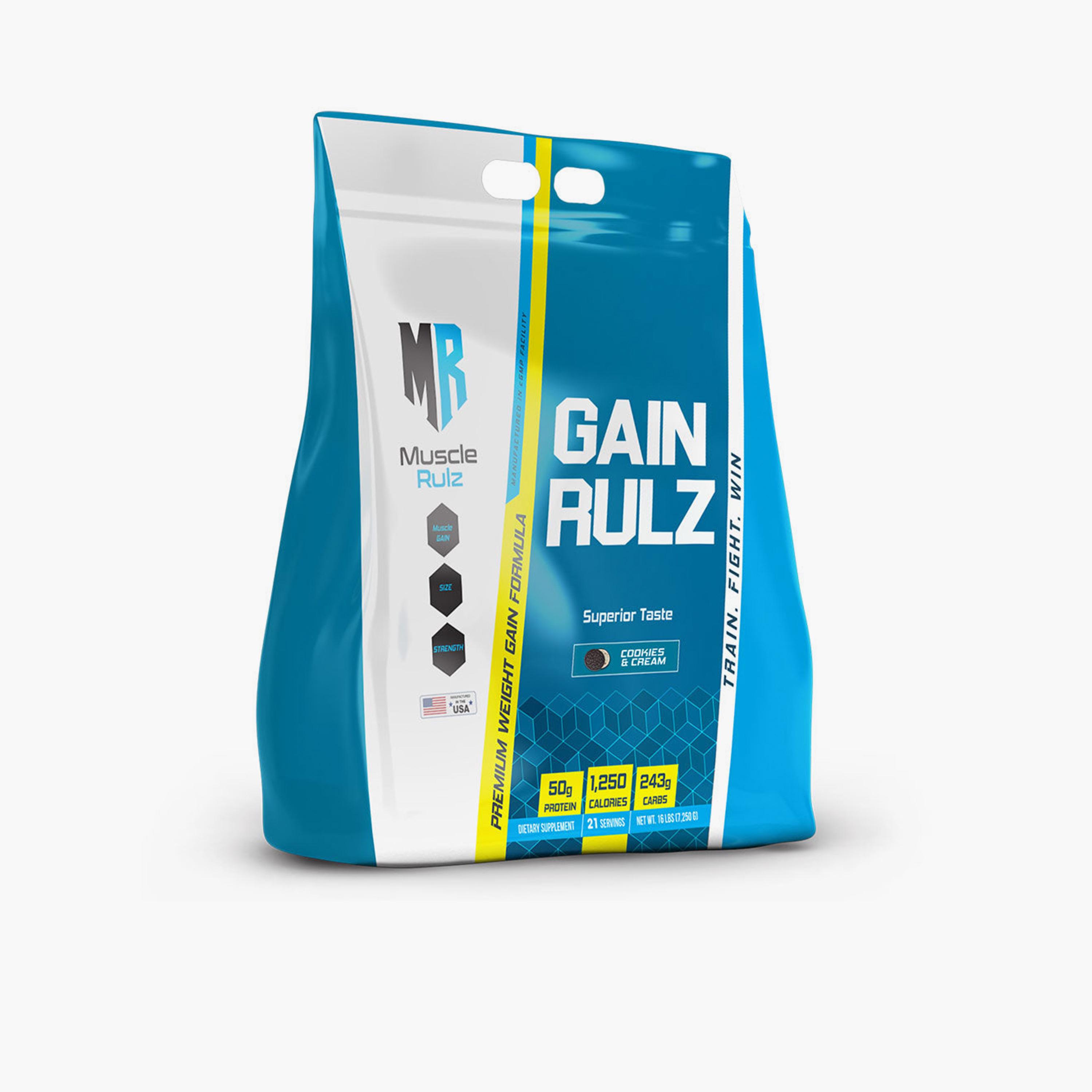 ماسل رولز- مكمّل غذائي جين رولز لزيادة الوزن بنكهة الكوكيز والكريمة - ١٦ رطلاً-sports-nutrition-proteins-image-1