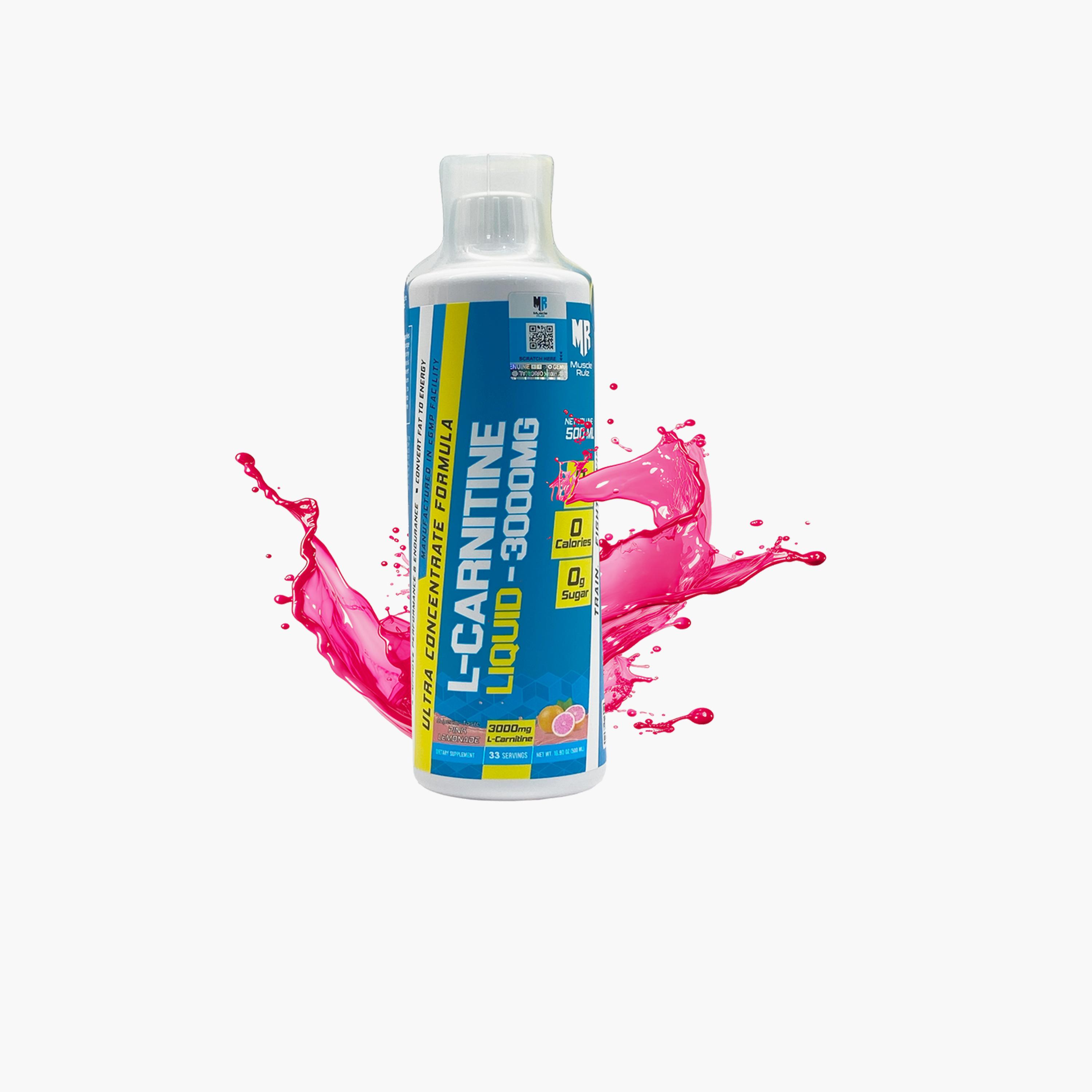 Muscle Rulz L-Carnitine Liquid 3000mg - Pink Lemonade-sports-nutrition-weightmanagement-image-1