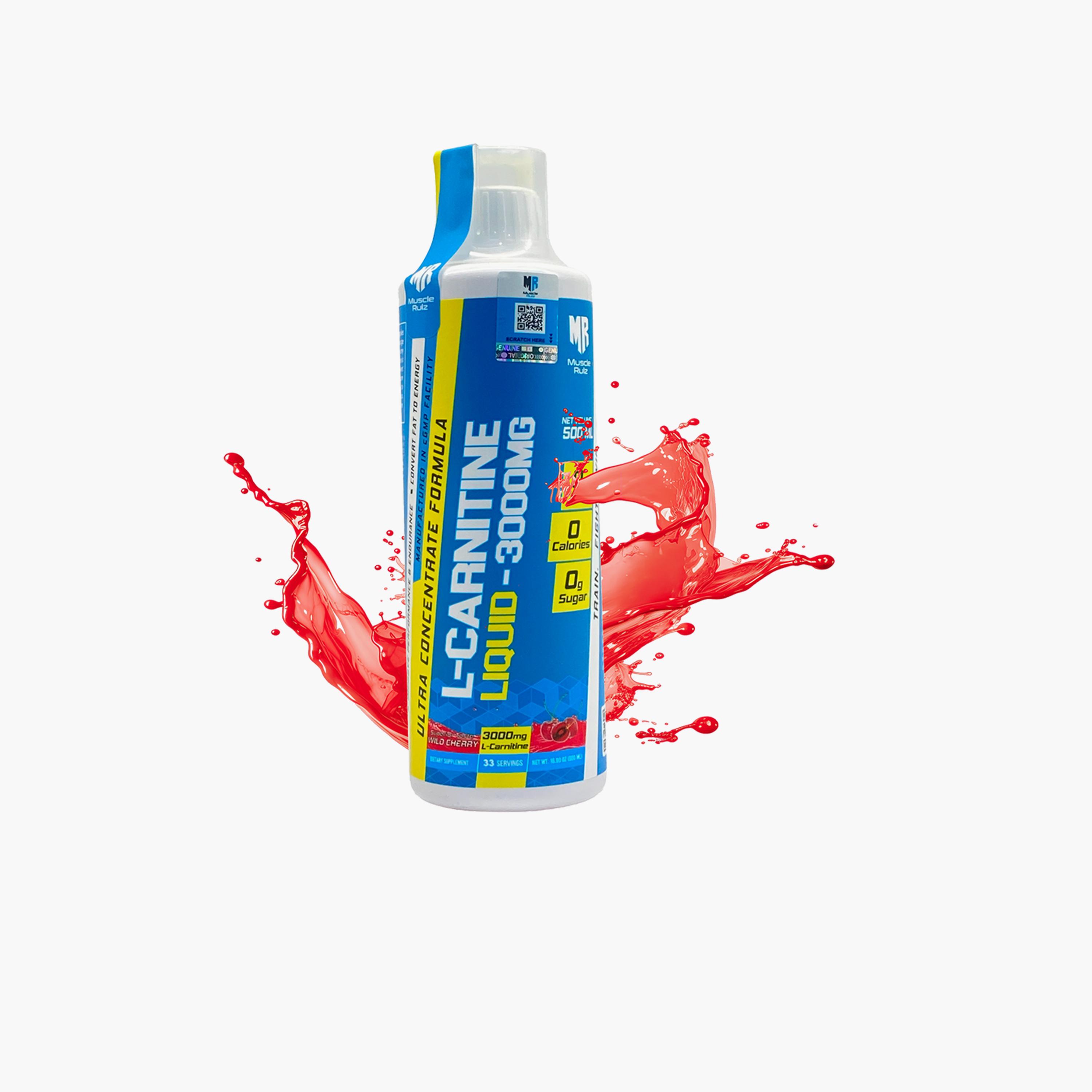 Muscle Rulz L-Carnitine Liquid 3000mg - Wild Cherry-sports-nutrition-weightmanagement-image-1
