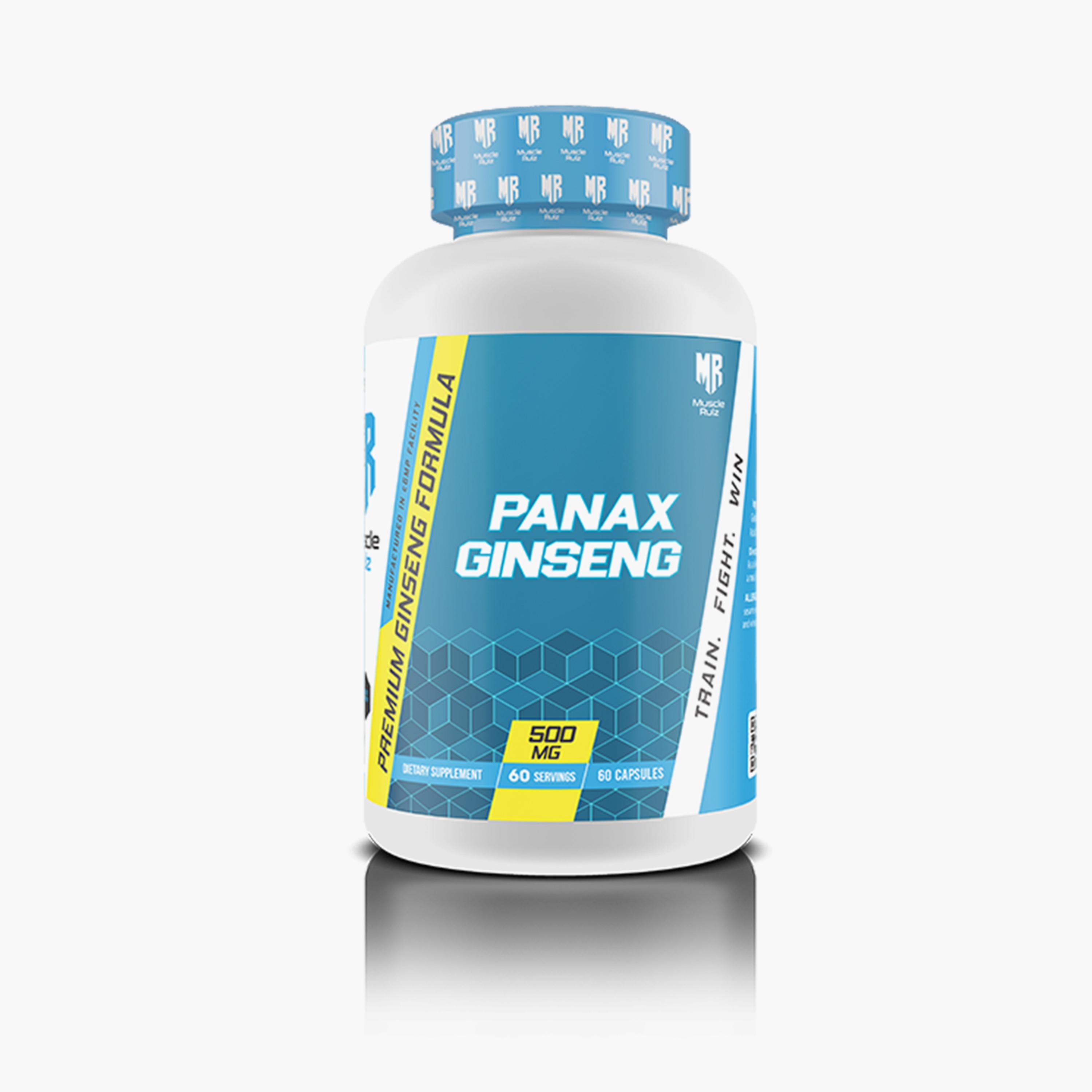 Muscle Rulz Panax Ginseng 500mg - 60 Capsules-sports-nutrition-vitaminshealthsupplements-image-1