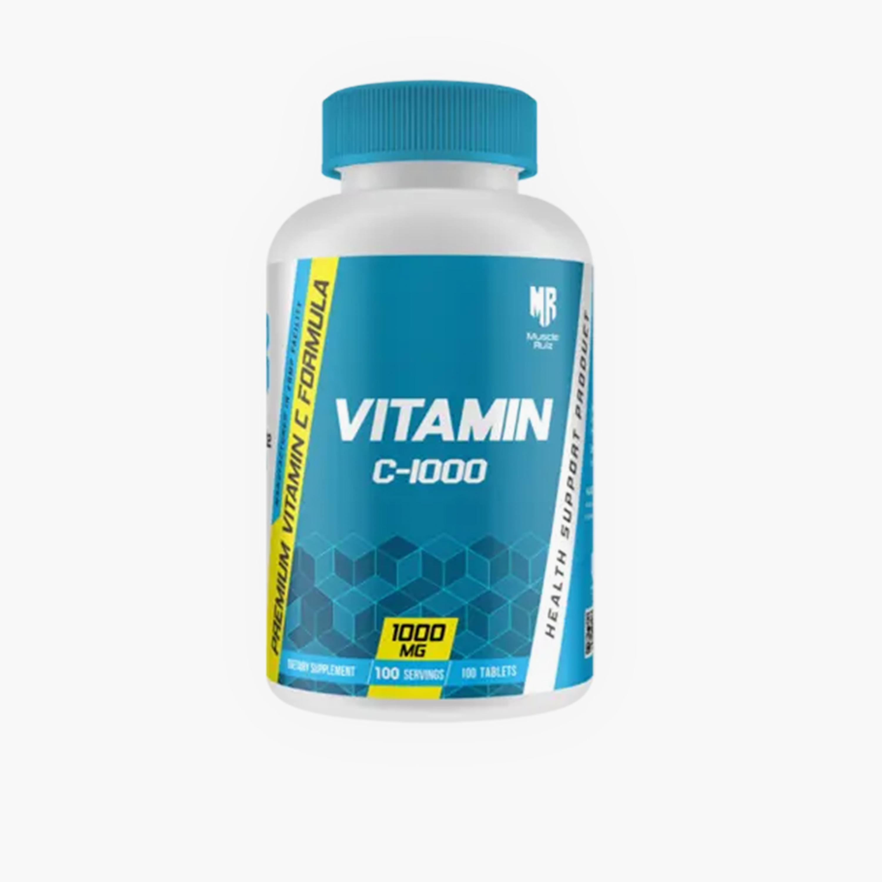 Muscle Rulz Vitamin C-1000 100 Tablets Premium Vitamin C Formula-sports-nutrition-vitaminshealthsupplements-image-1