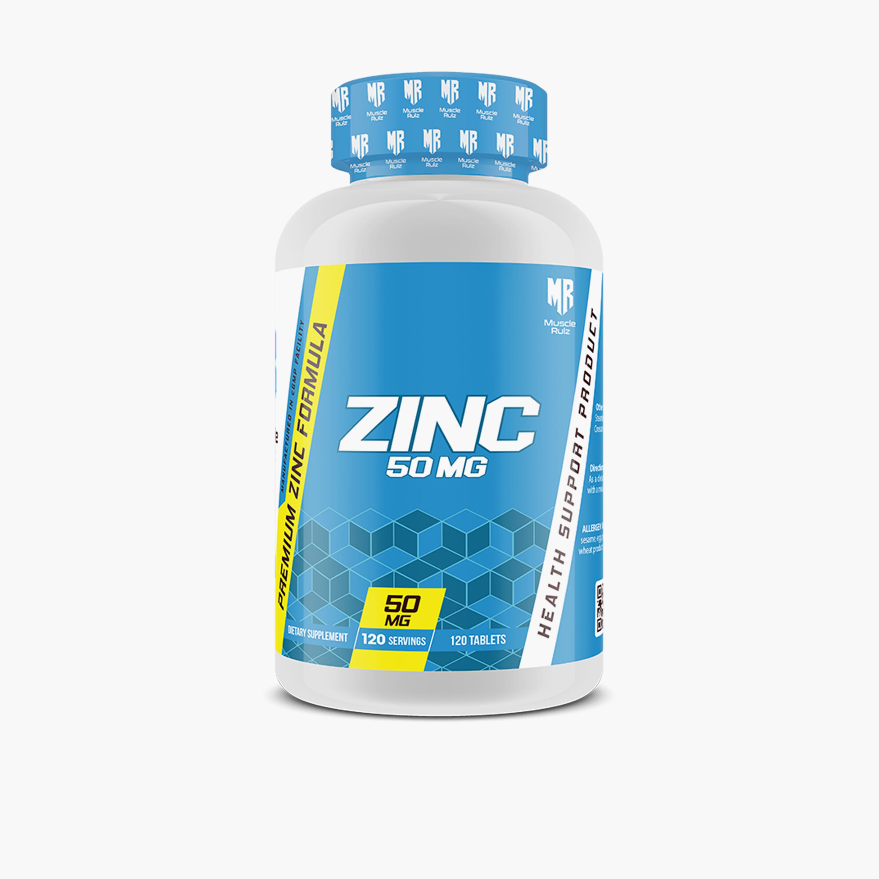 Muscle Rulz Zinc 50mg 120 Tablet-sports-nutrition-vitaminshealthsupplements-image-1