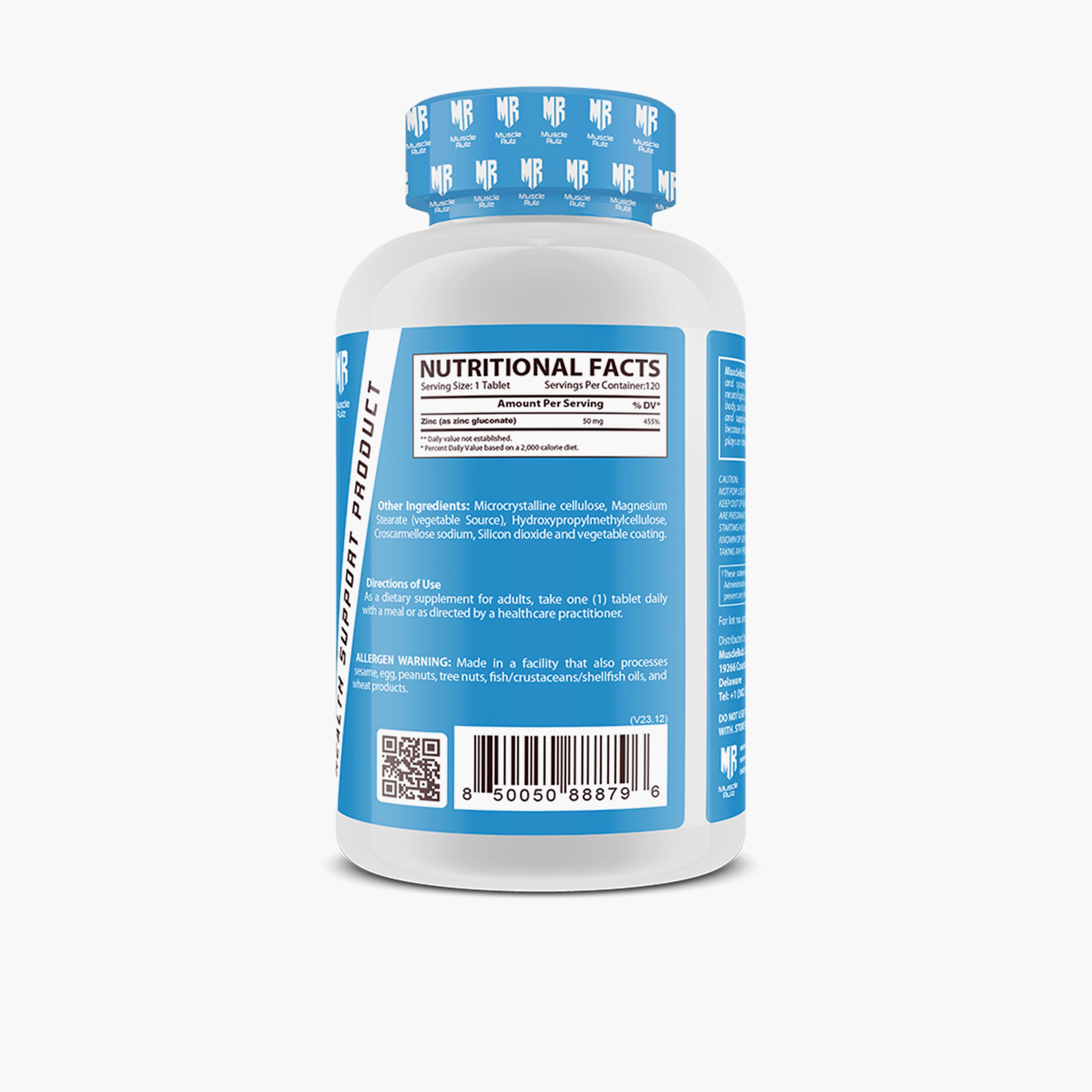 Muscle Rulz Zinc 50mg 120 Tablet-sports-nutrition-vitaminshealthsupplements-image-2