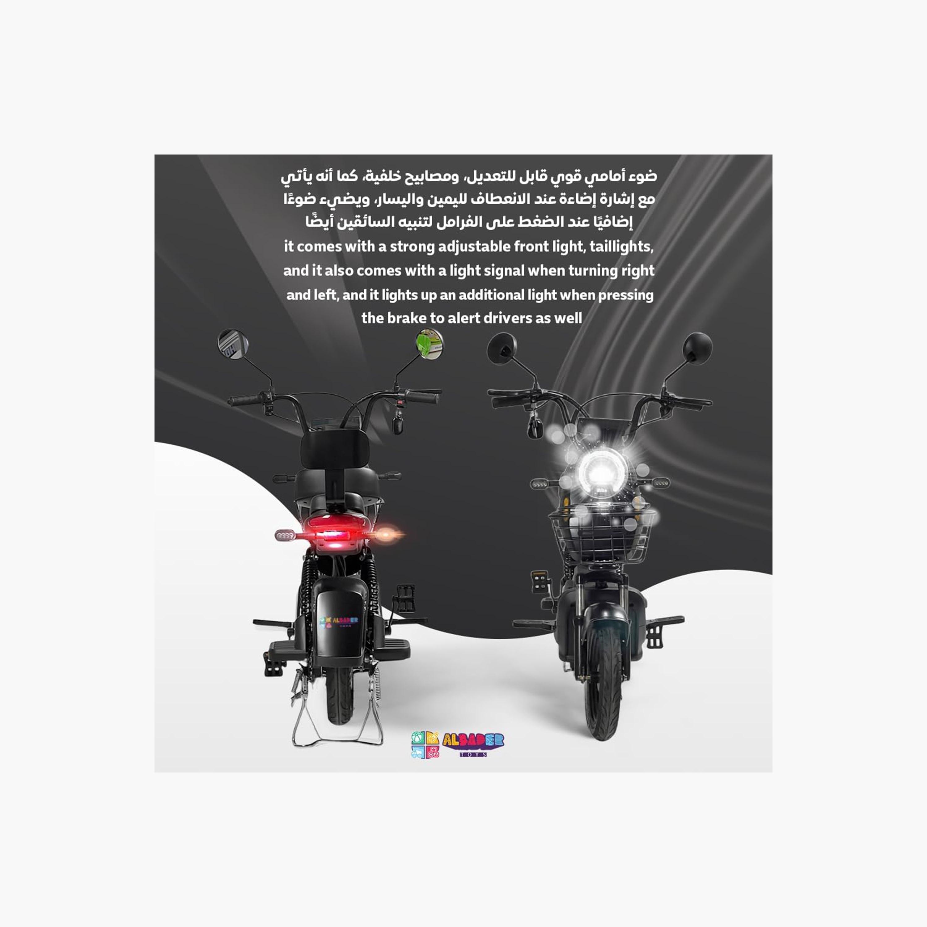 ALBADER V7+ Electric Scooter For Older Kids with 2 Seats & Manual Pedals, 3 Modes Speeds | B0DS6CDZHP1-sports-gear-scooters-image-2